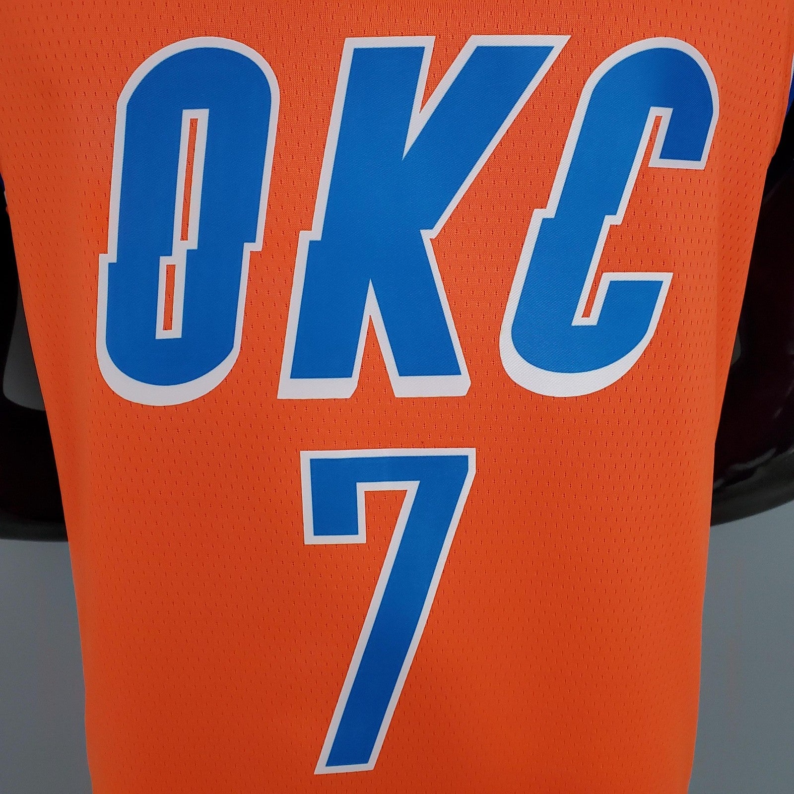 Anthony#7 Thunder Jordan Orange Nba Jersey