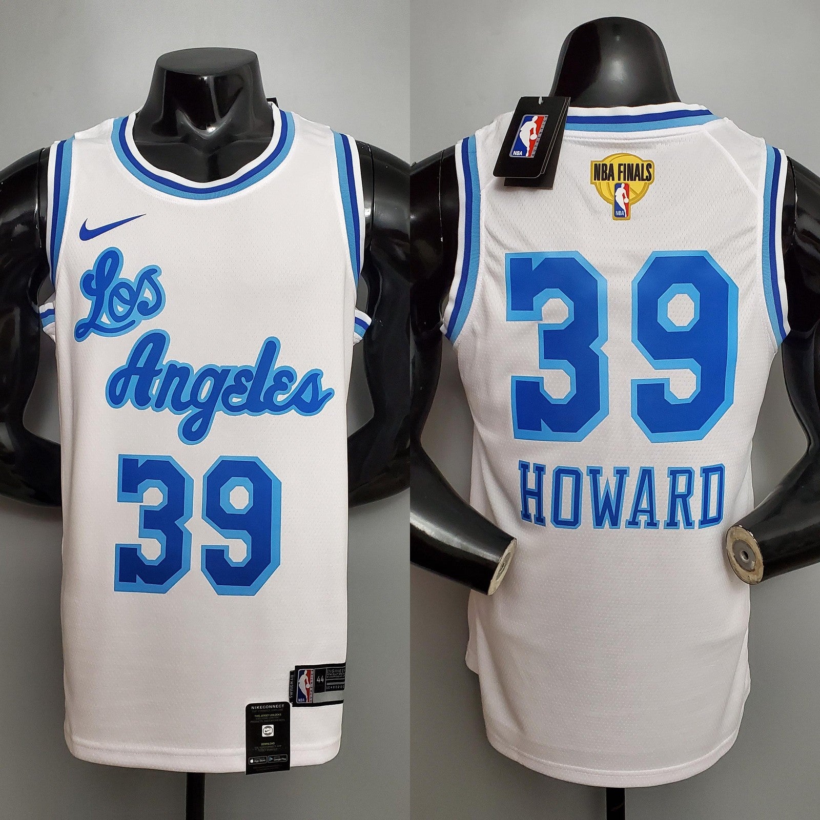 Retro Night Howard#39 Los Angeles Lakers White Nba Jersey Nike Connect Recognition