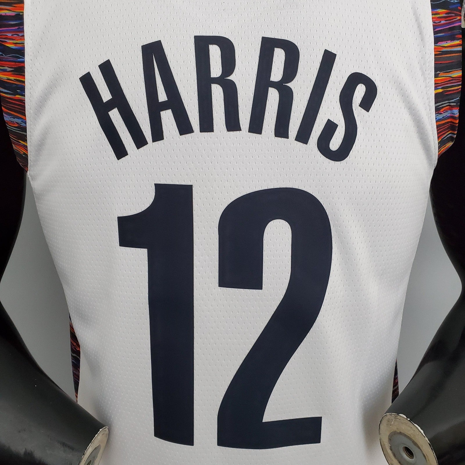 Harris#12 Brooklyn Nets City Version White Nba Jersey