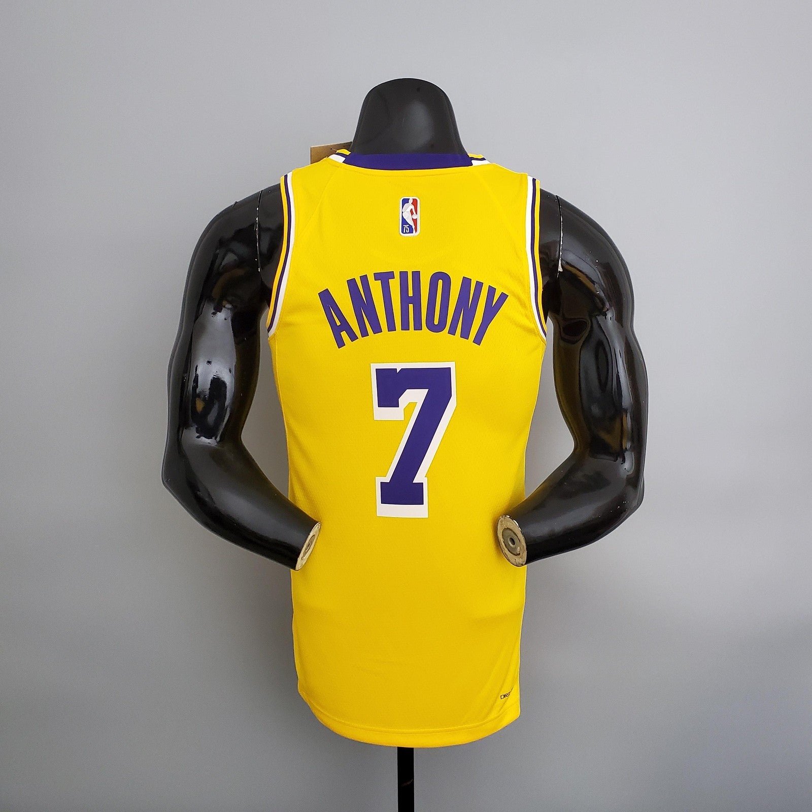 75th Anniversary Lakers Yellow Nba Jersey