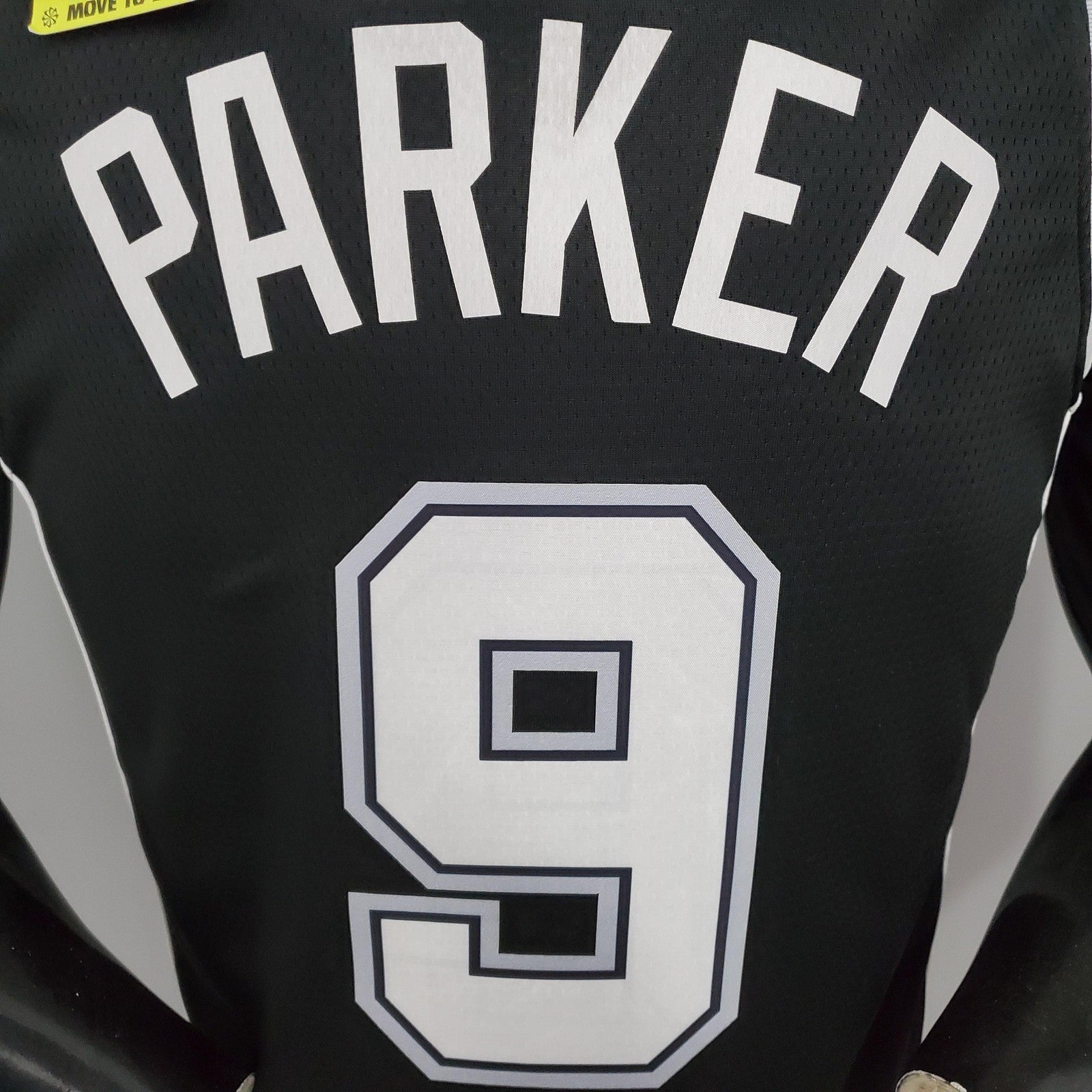 Parker#9 Spurs Black Nba Jersey