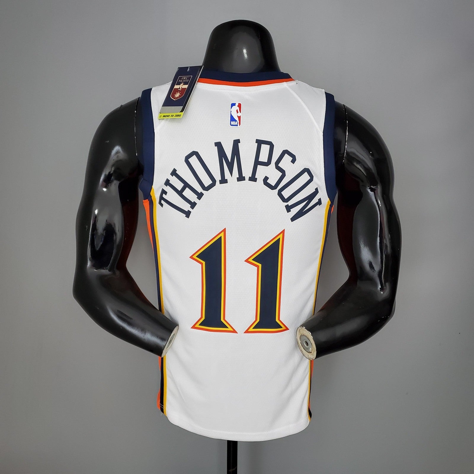 Thompson#11 Warriors Rookie White Nba Jersey