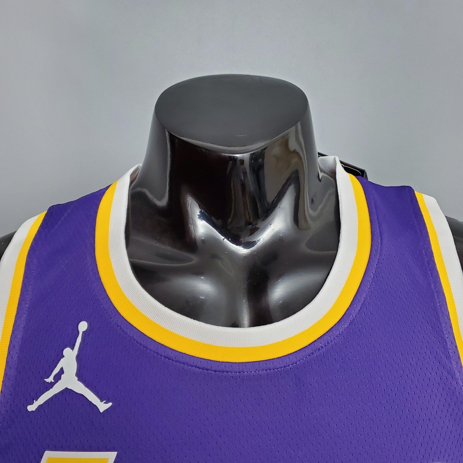 New Lakers Jordan James #23 Theme Purple Round Neck