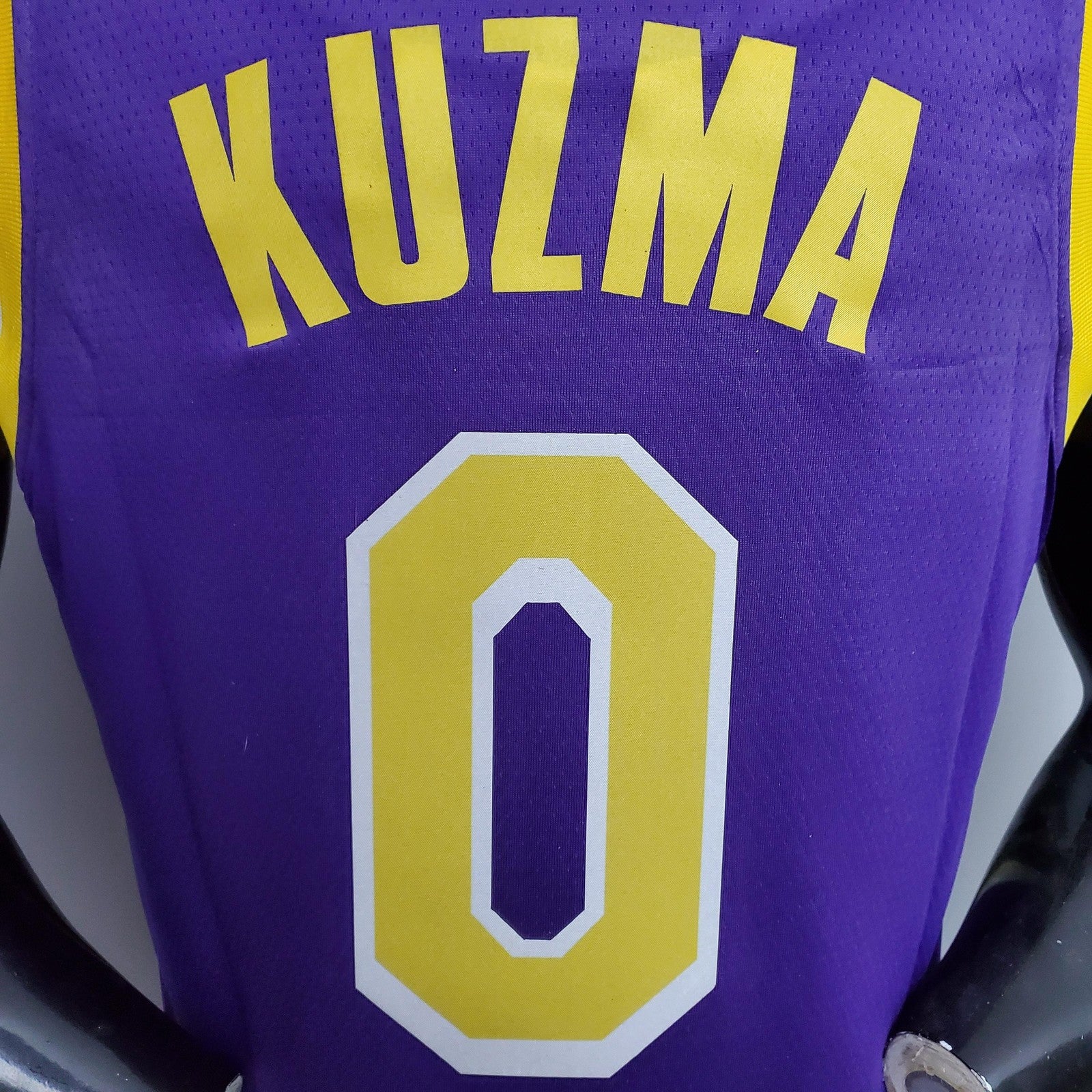 Kuzma #0 Lakers Purple Nba Jersey Nike Connect Recognition