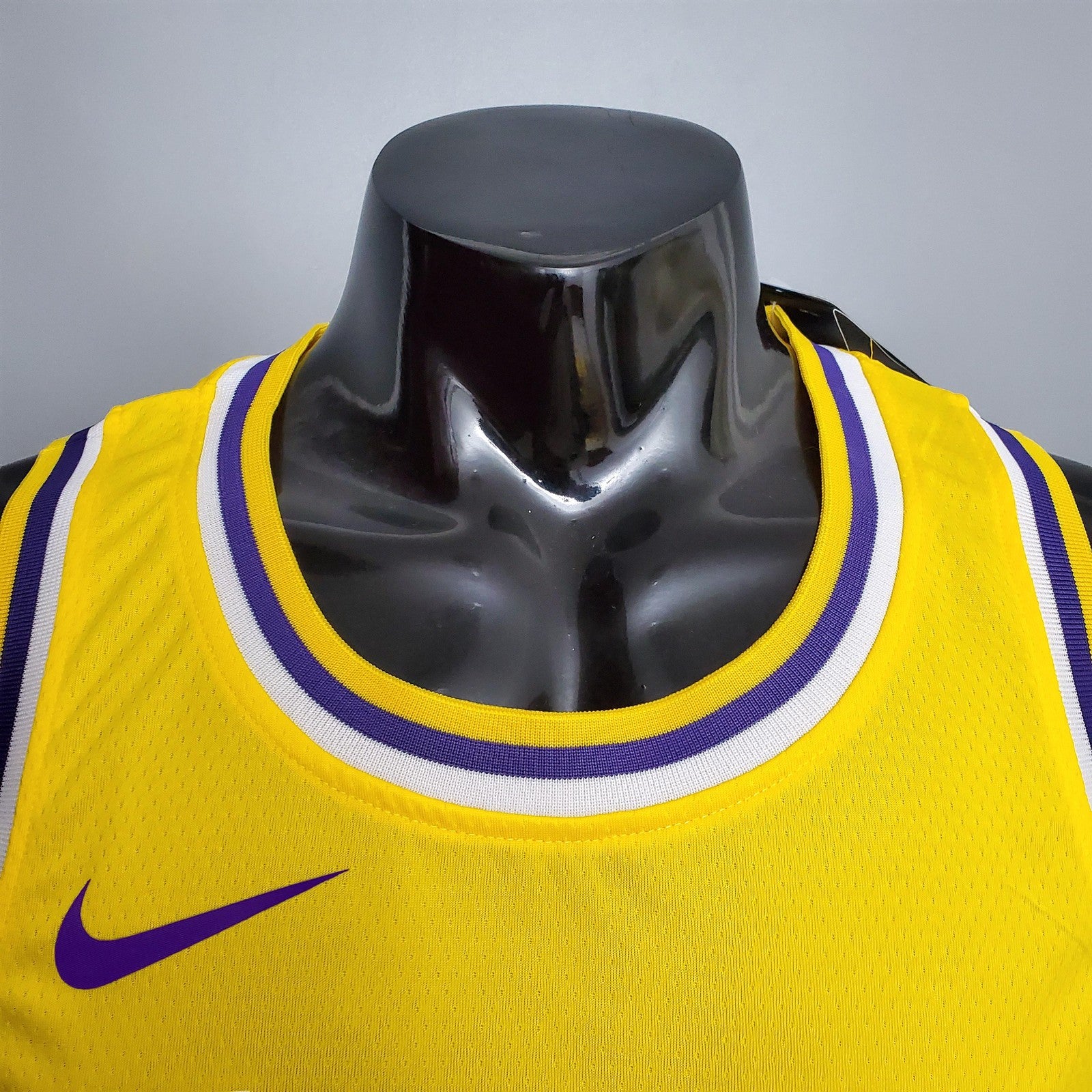 New Bryant #24 Lakers Commemorative Edition Round Neck Yellow Nba Jersey