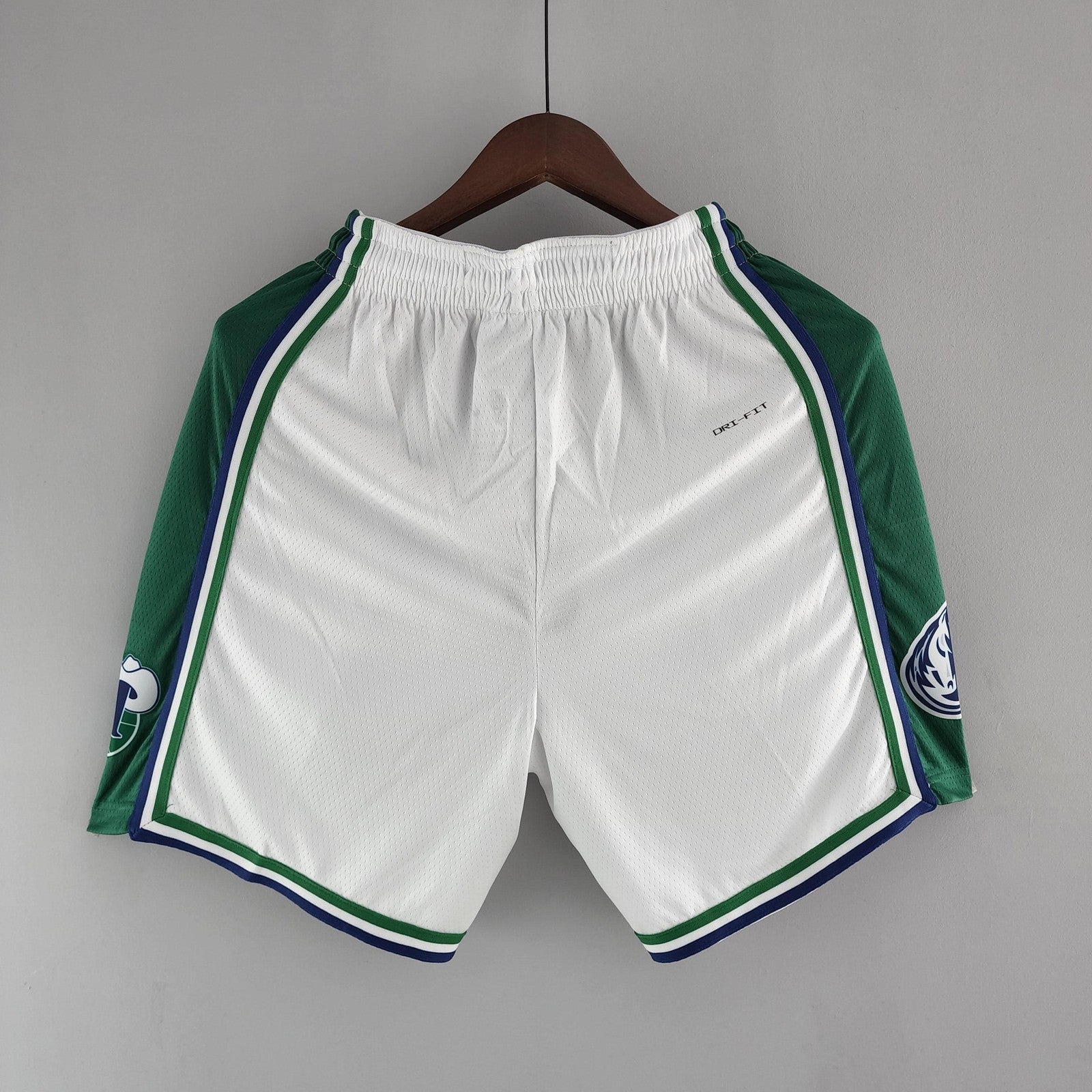 2022 Dallas Mavericks Urban Edition Nba Shorts White Green Trim