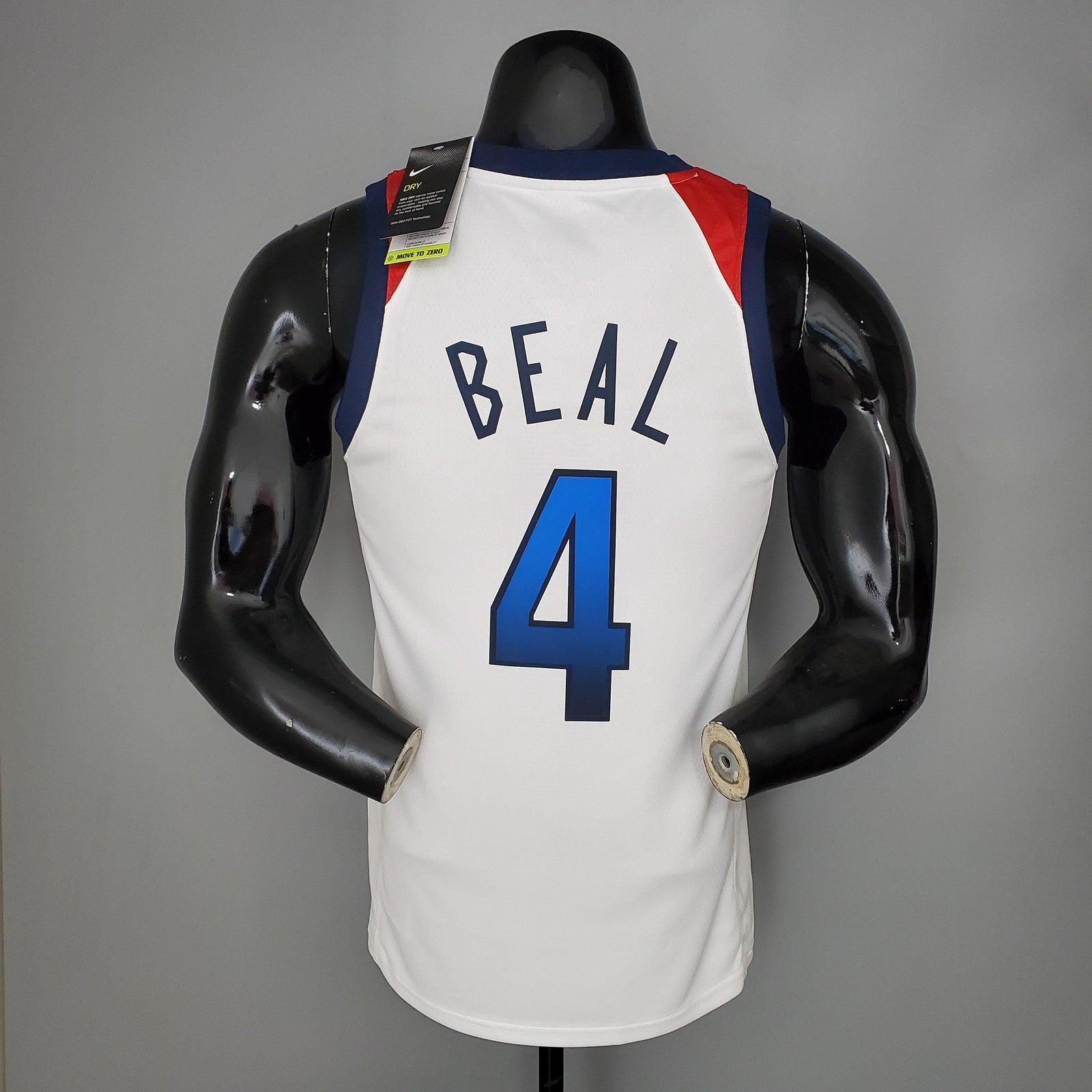 2021 Olympic Games Beal#4 Usa Team Usa White Red Nba Jersey