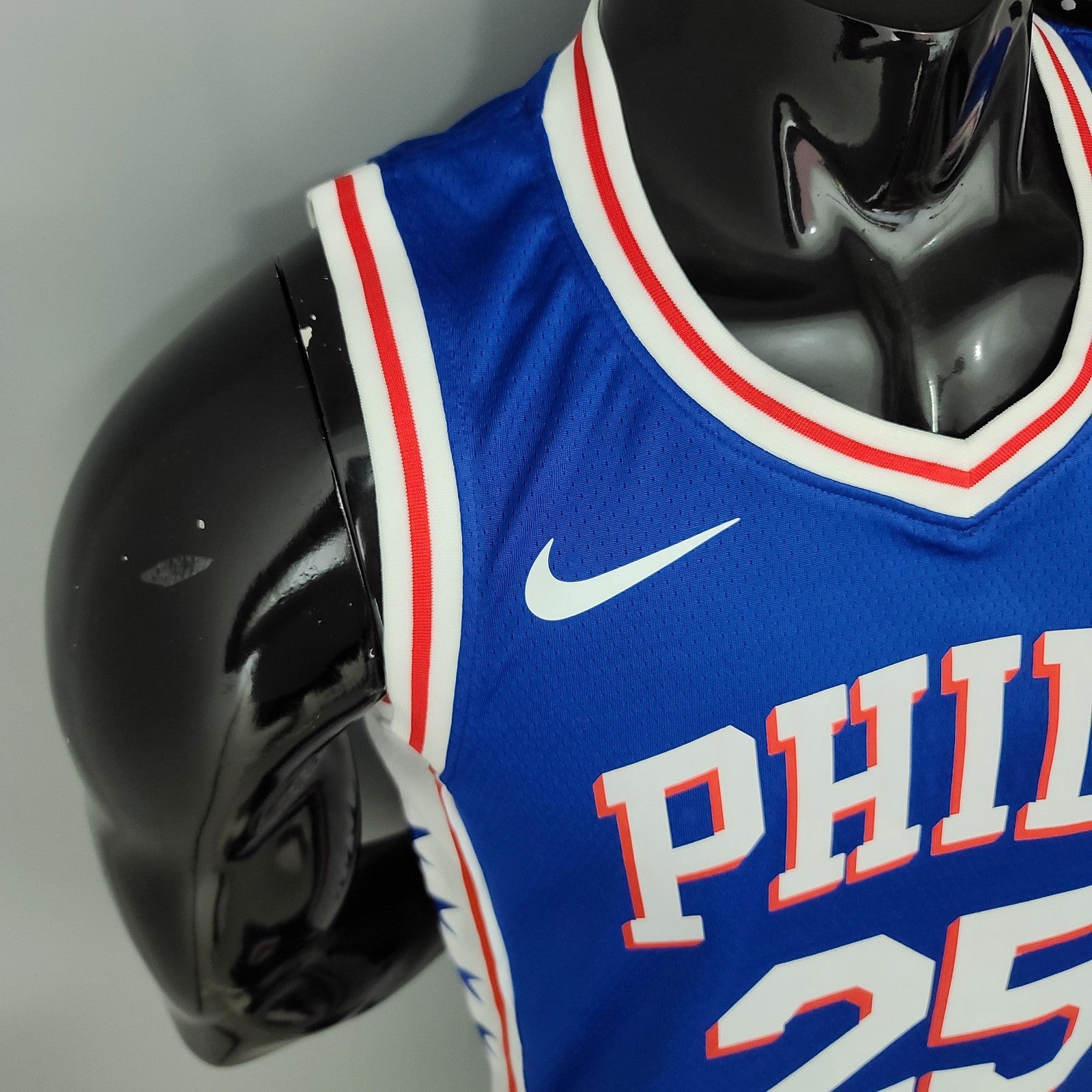 Simmons#25 Detroit Pistons Blue Nba Jersey