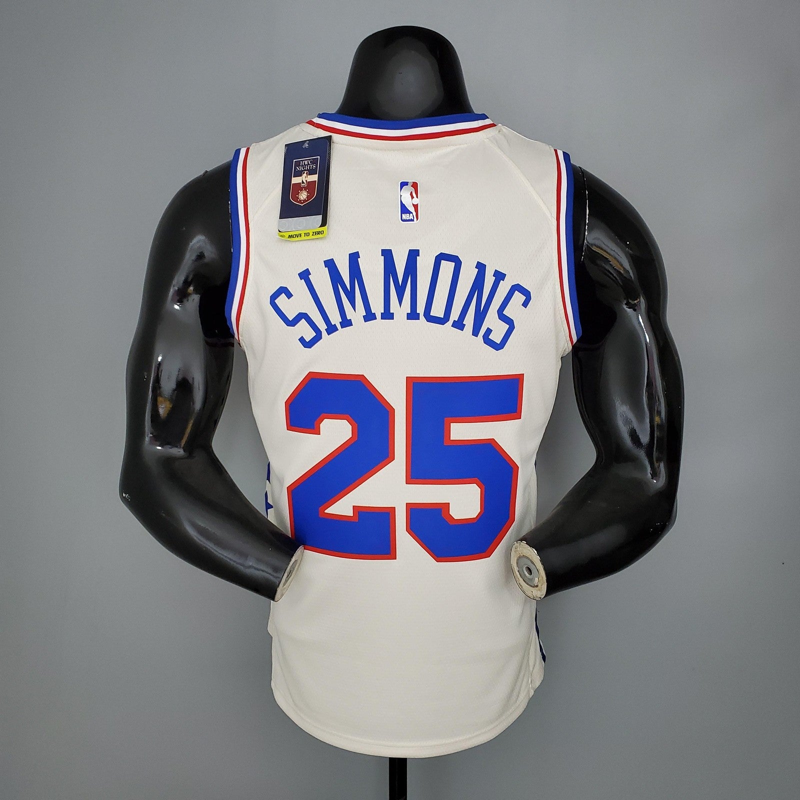 2021 Simmons#25 76ers Bonus Edition Beige Nba Jersey