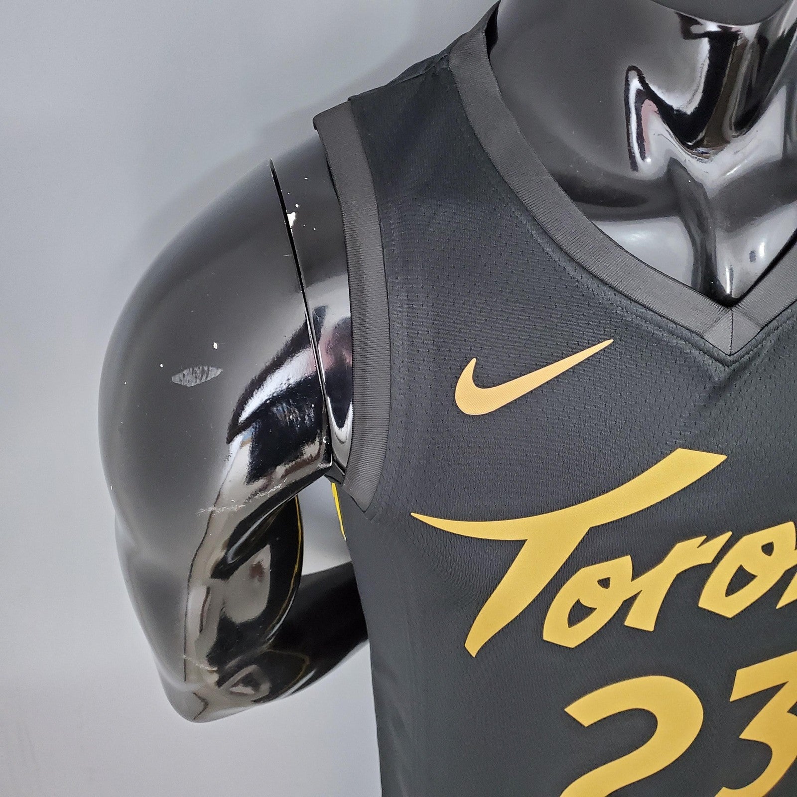 2021 Season Vanvleet#23 Raptors Black Gold Nba Jersey