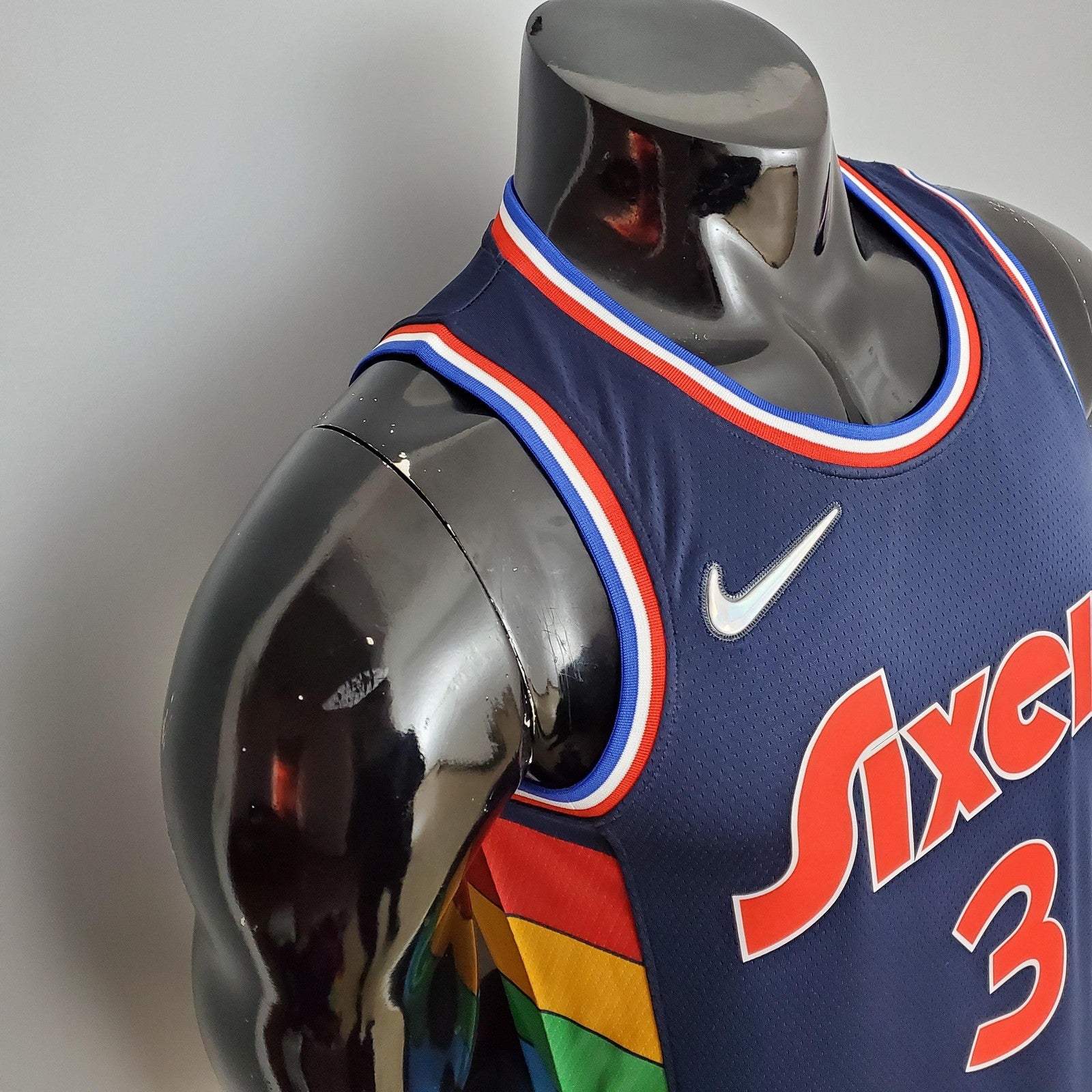 2022 Iverson#3 76ers Royal Blue Nba Jersey