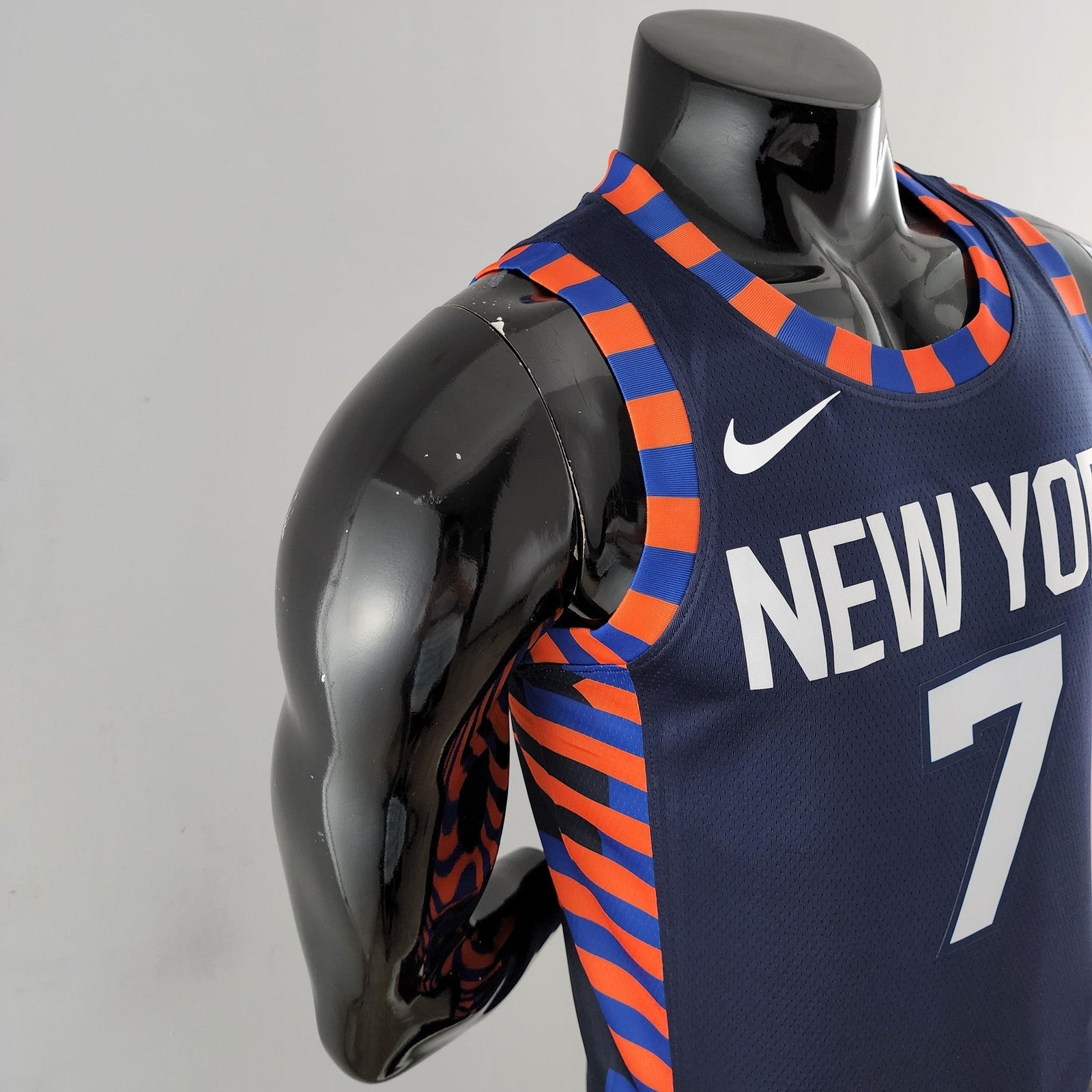 New York Knicks Anthony #7 Striped Nba Jersey