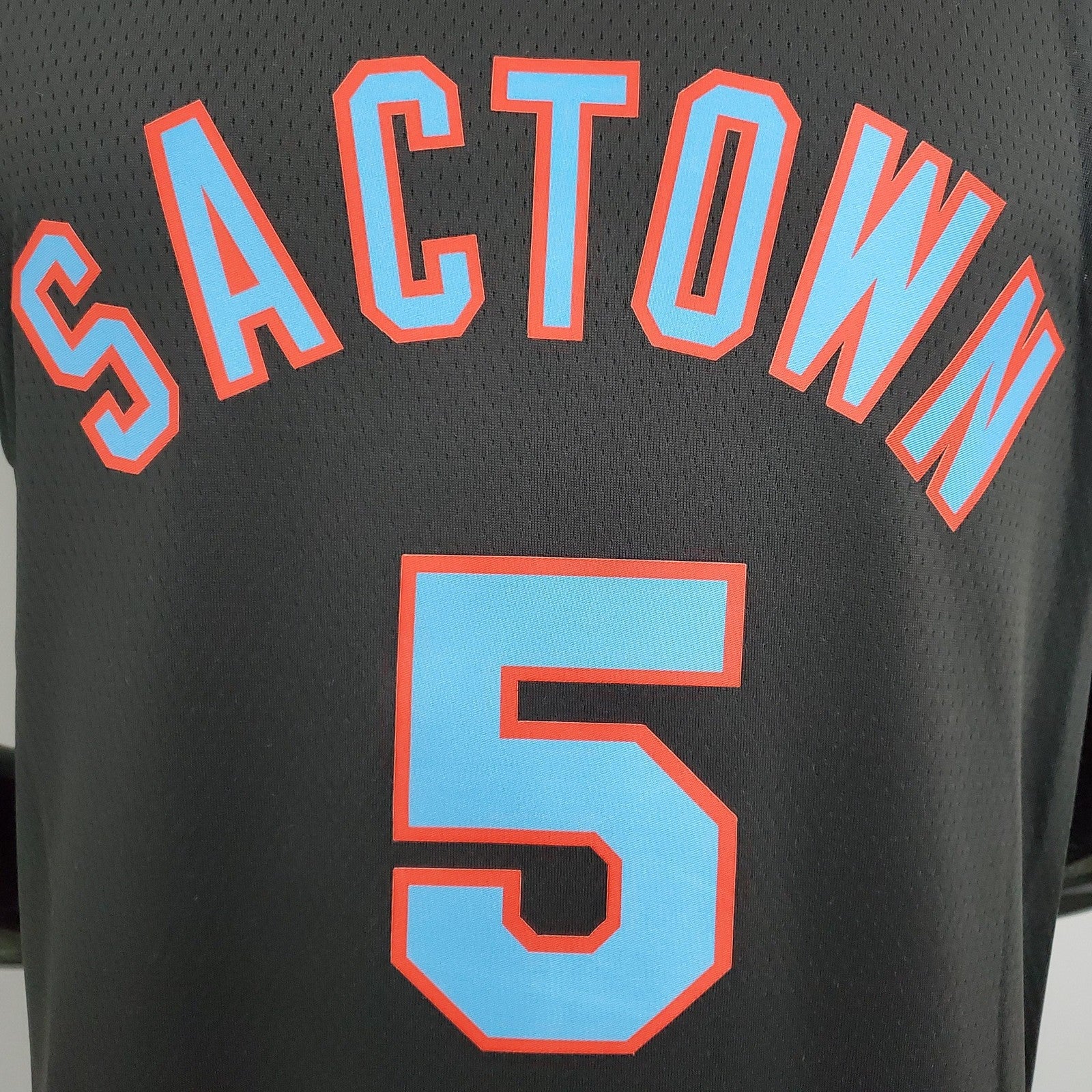 2021 Kings Fox#5 City Edition Black Nba Jersey