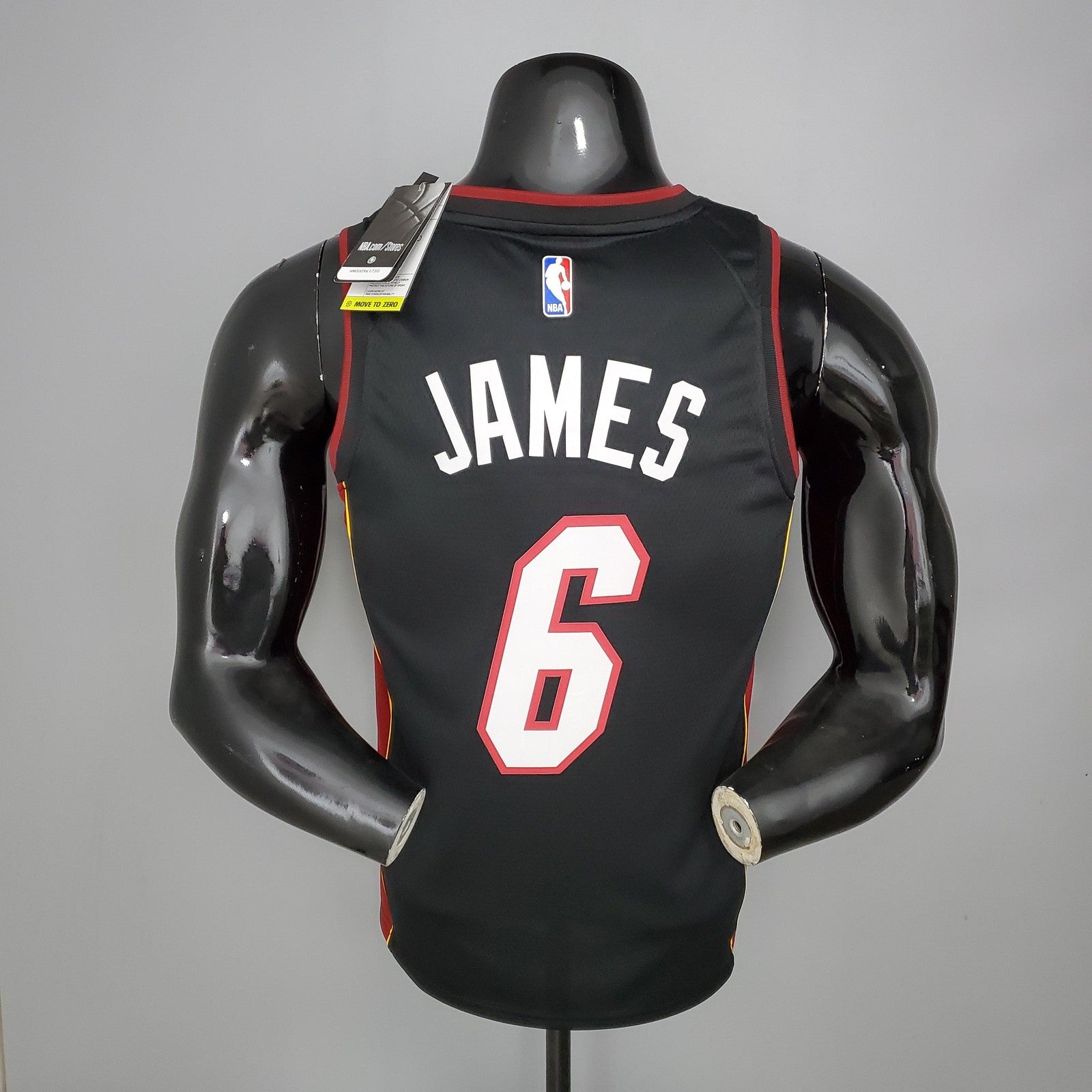 Miami Heat James#6 Black Nba Jersey