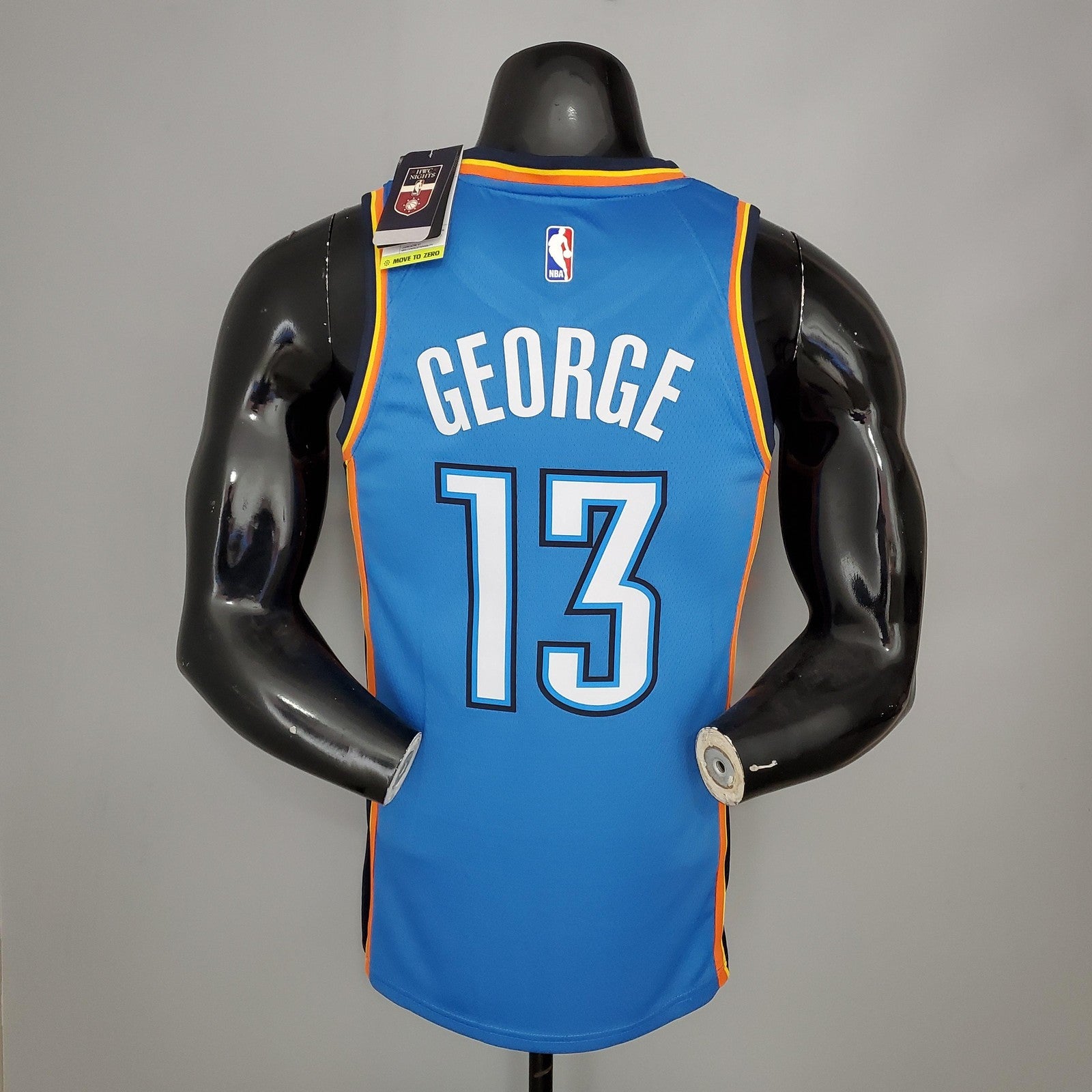 George#13 Thunder Blue Nba Jersey