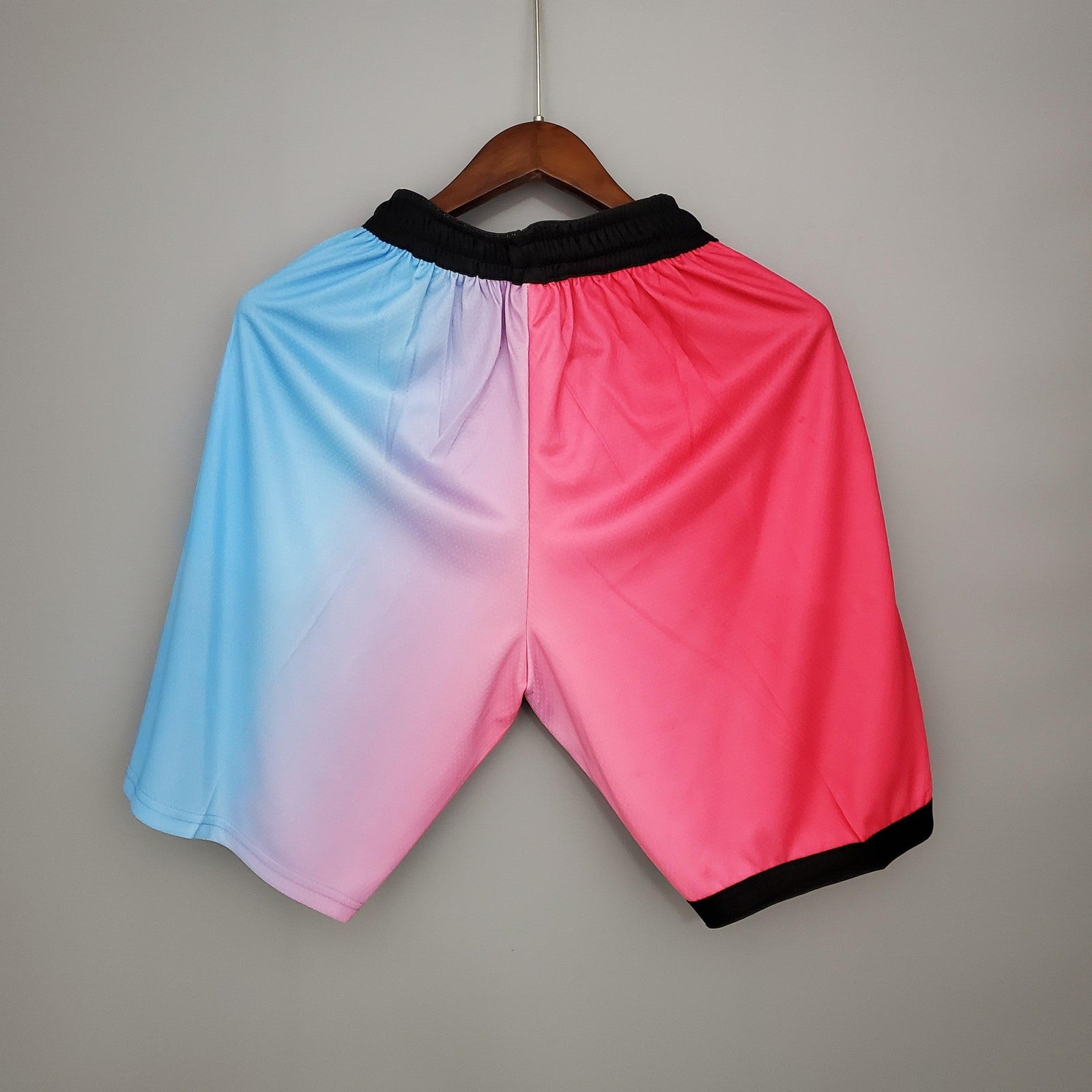 New Miami Heat Shorts City Edition Pink Blue Gradient Color