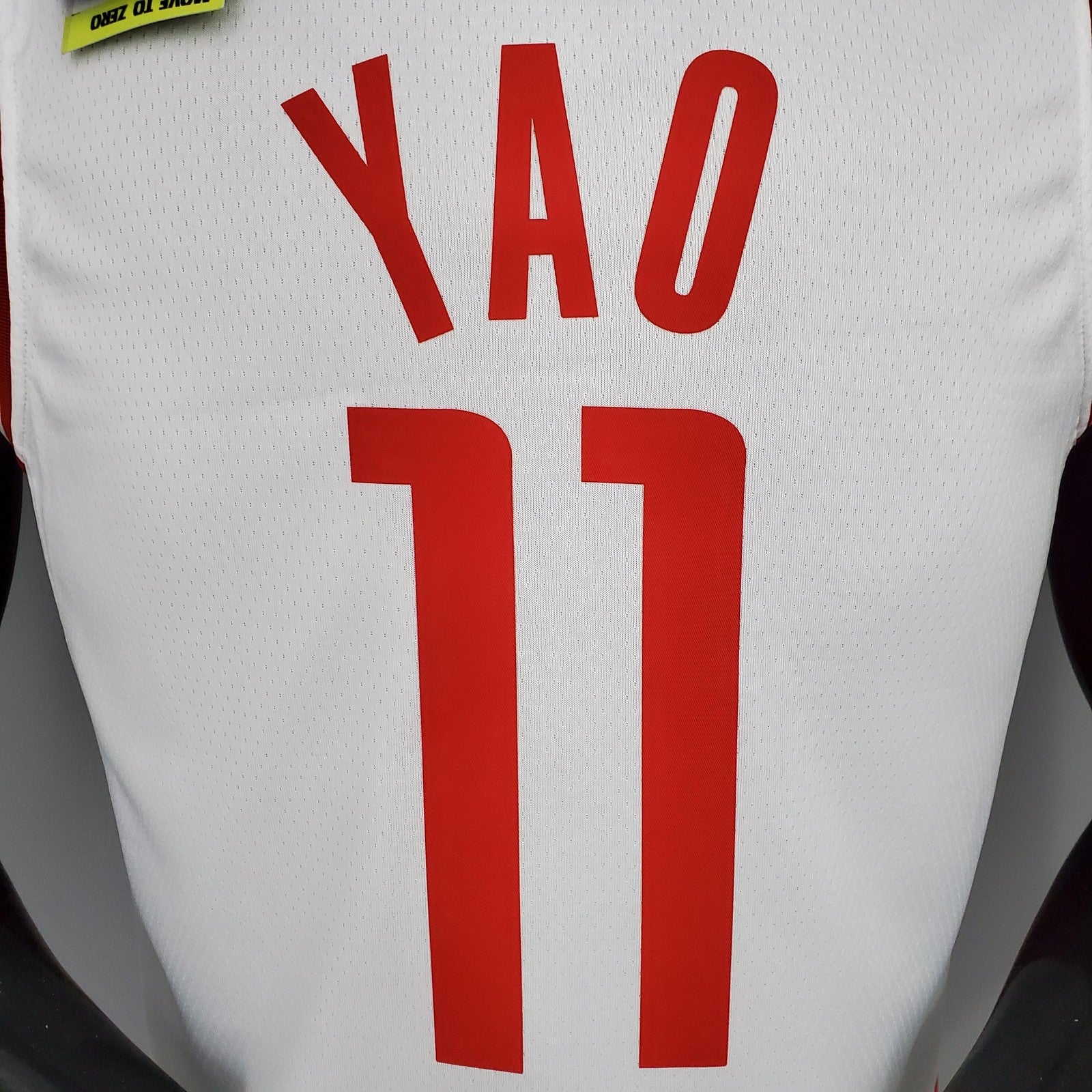2021 Yao#11 Rockets White Nba Jersey