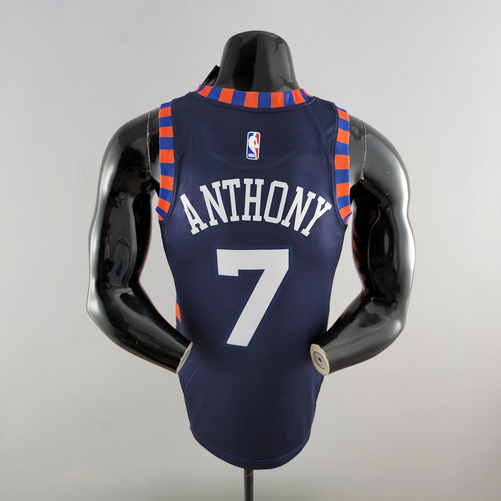 New York Knicks Anthony #7 Striped Nba Jersey