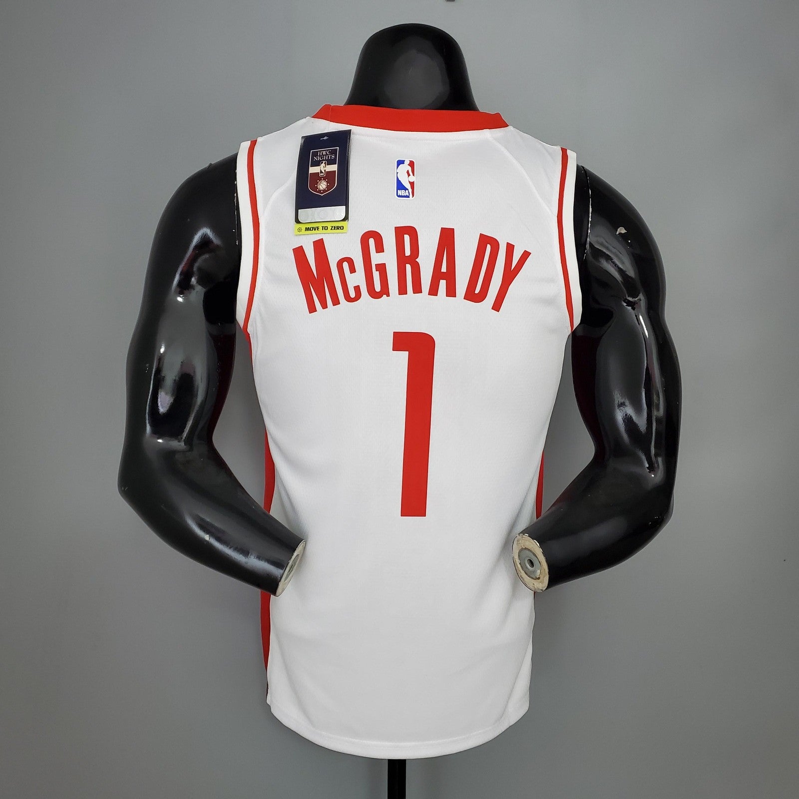 2021 Mcgrady#1 Rockets White Nba Jersey