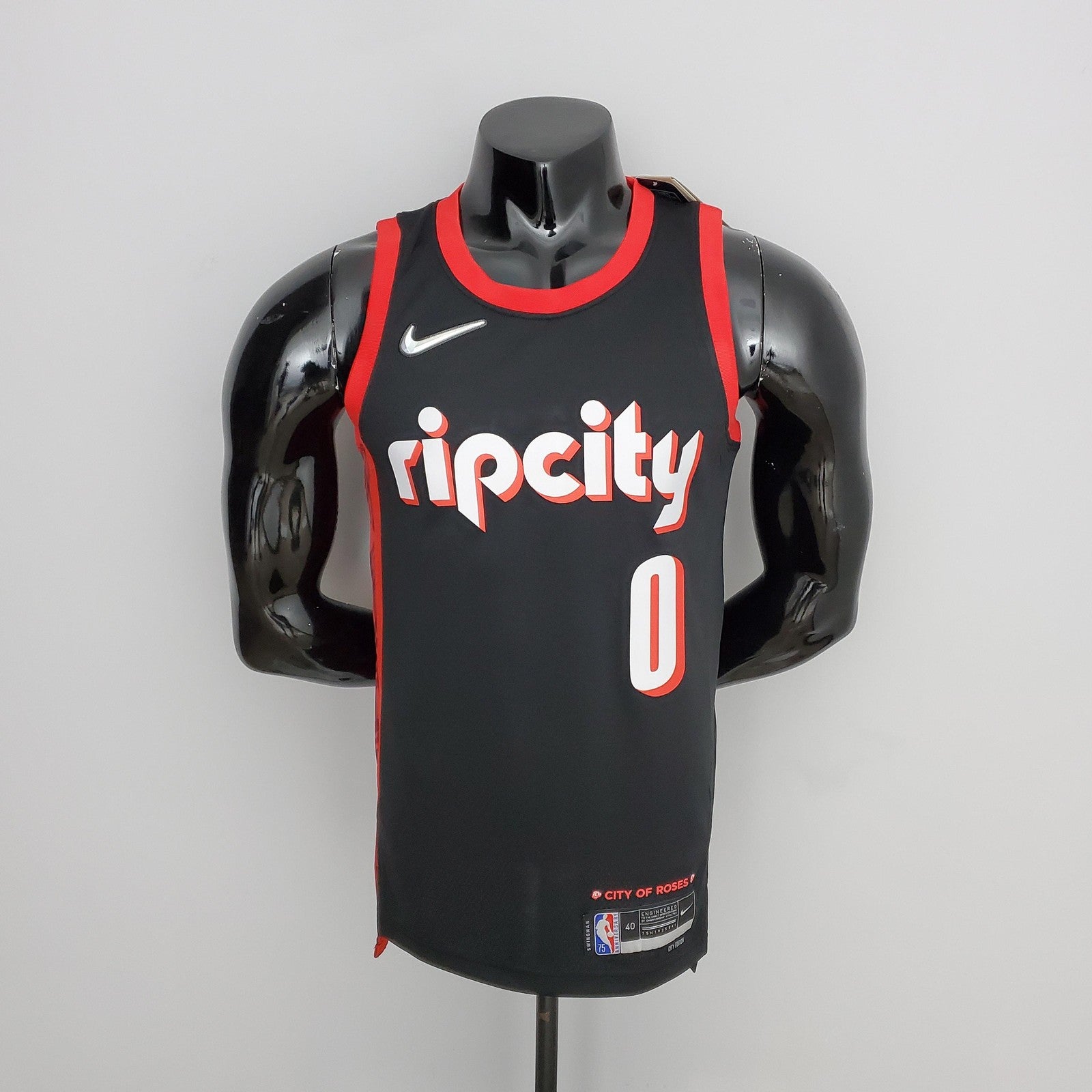 2022 Season Lillard #0 Trail Blazers Urban Edition Black Nba Jersey