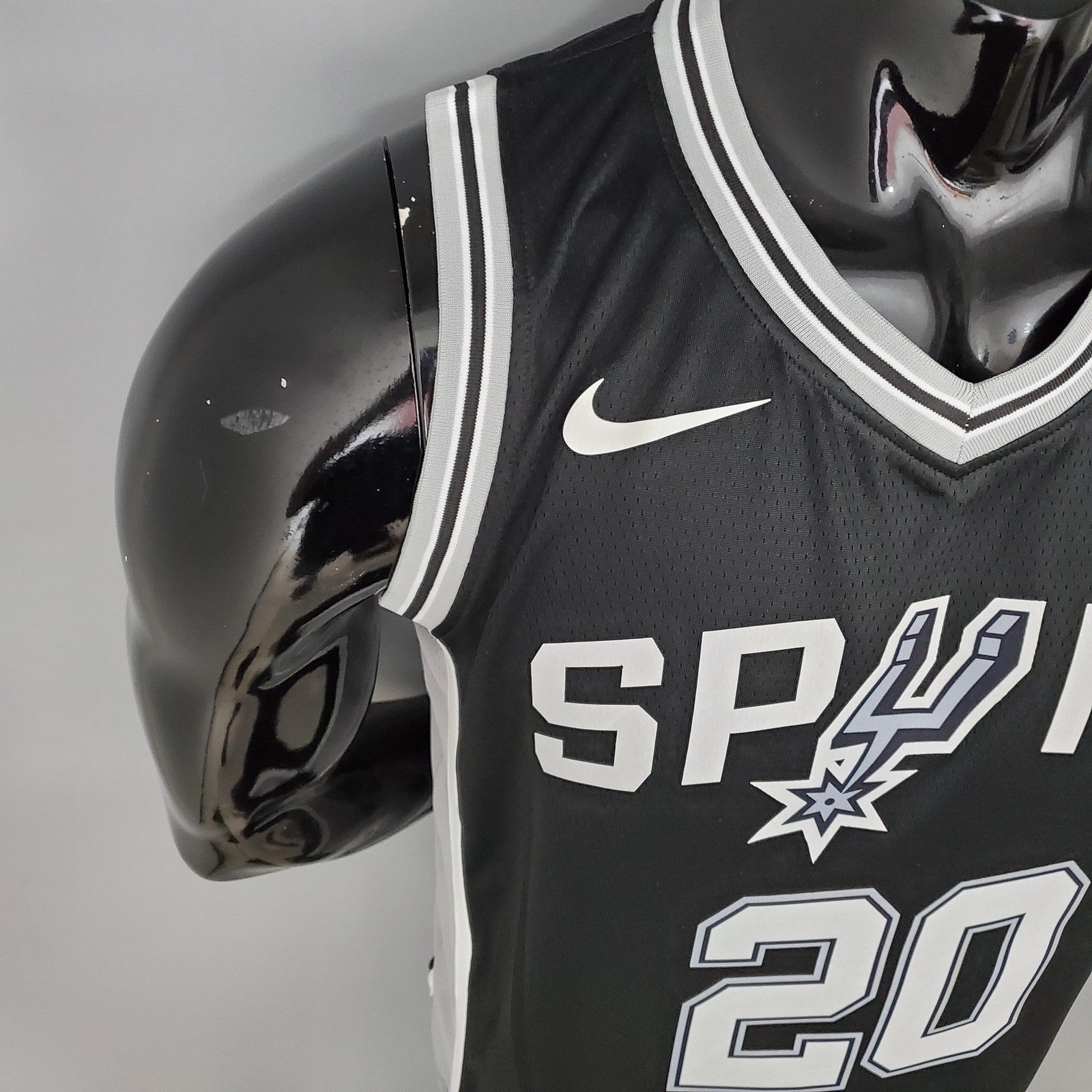 Ginobili#20 Spurs Black Nba Jersey