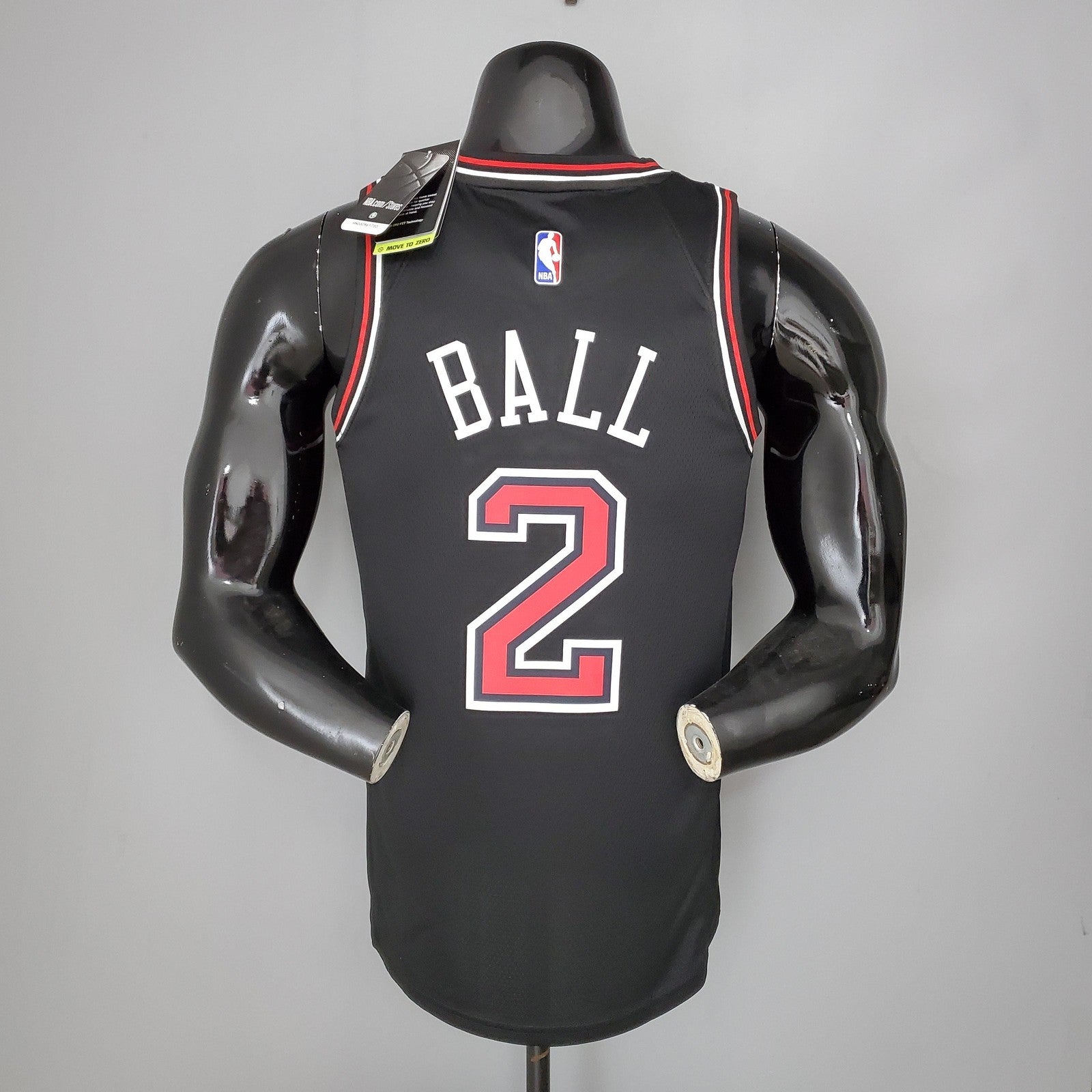 Ball#2 Chicago Bulls Black Nba Jersey