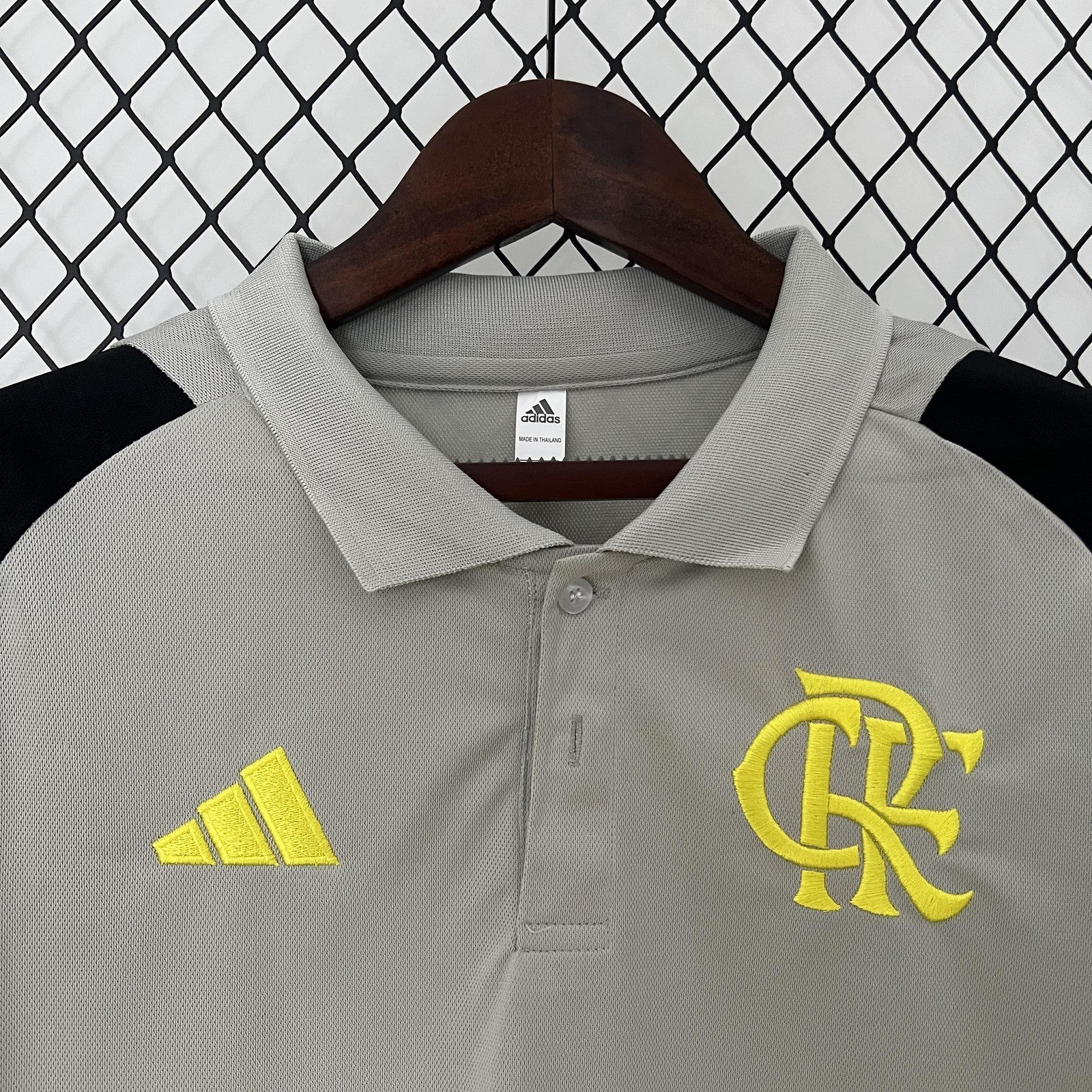 24 25 Polo Flamengo Training Wear Gray