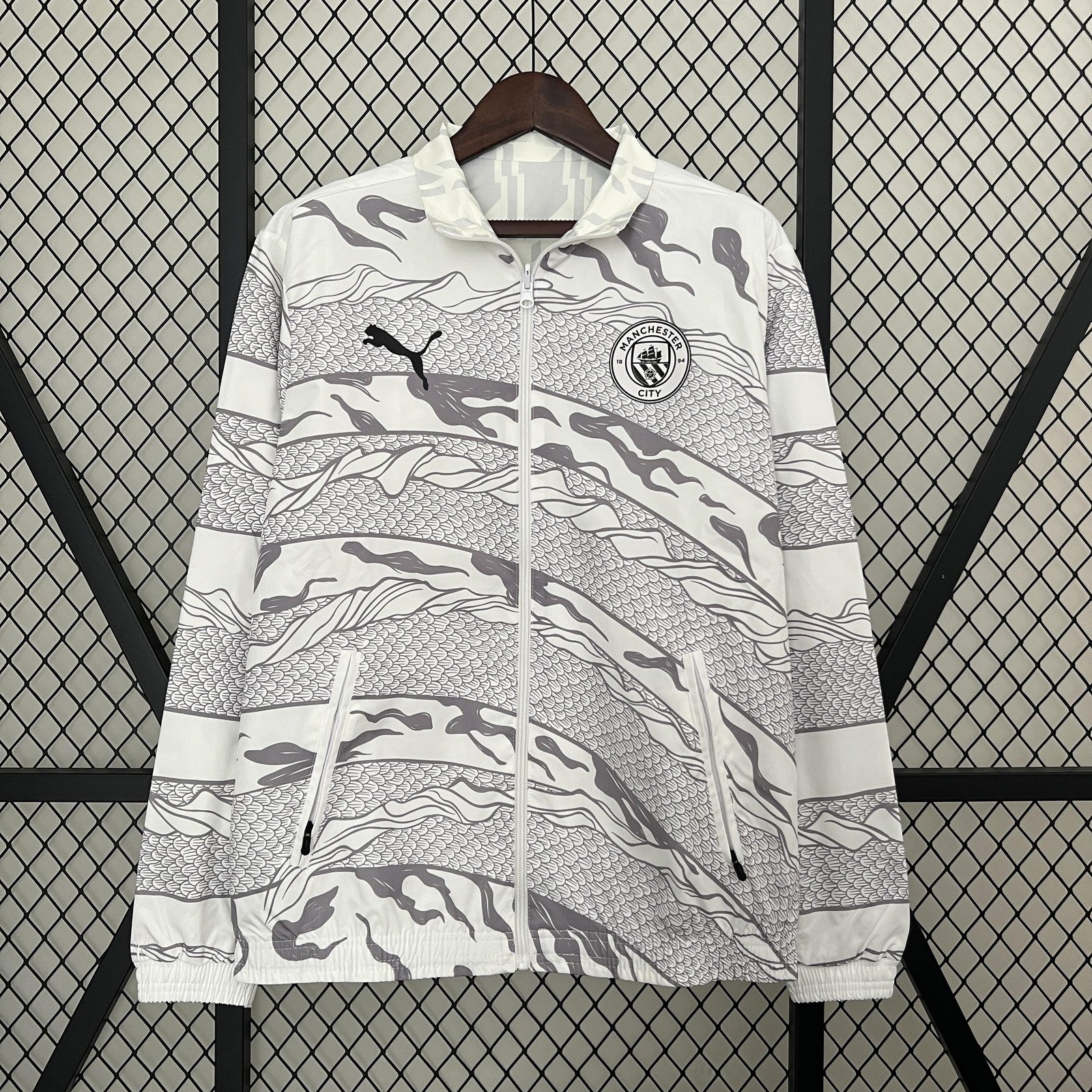 24 25 Manchester City Trench Coat Reversible