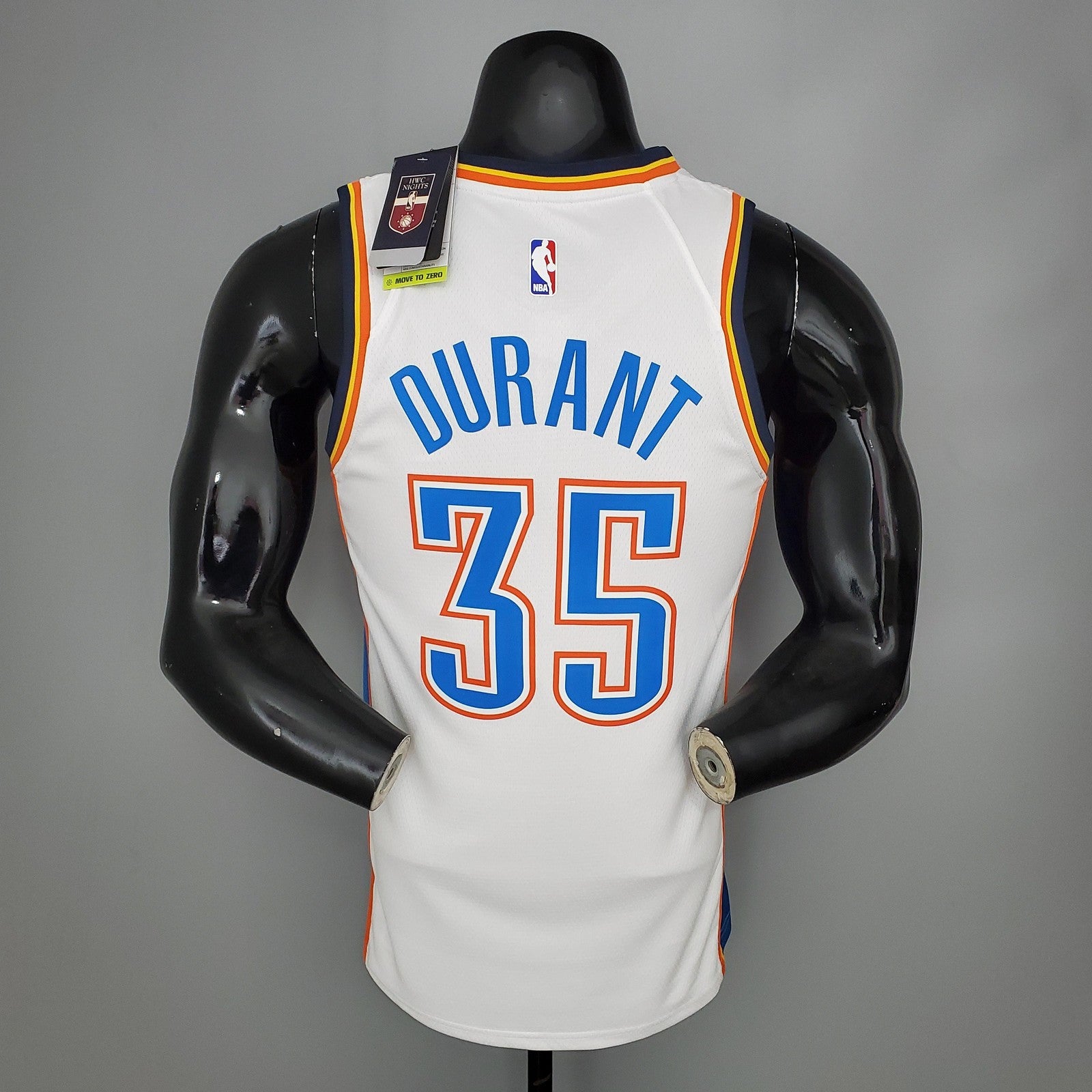 Durant#35 Thunder White Nba Jersey