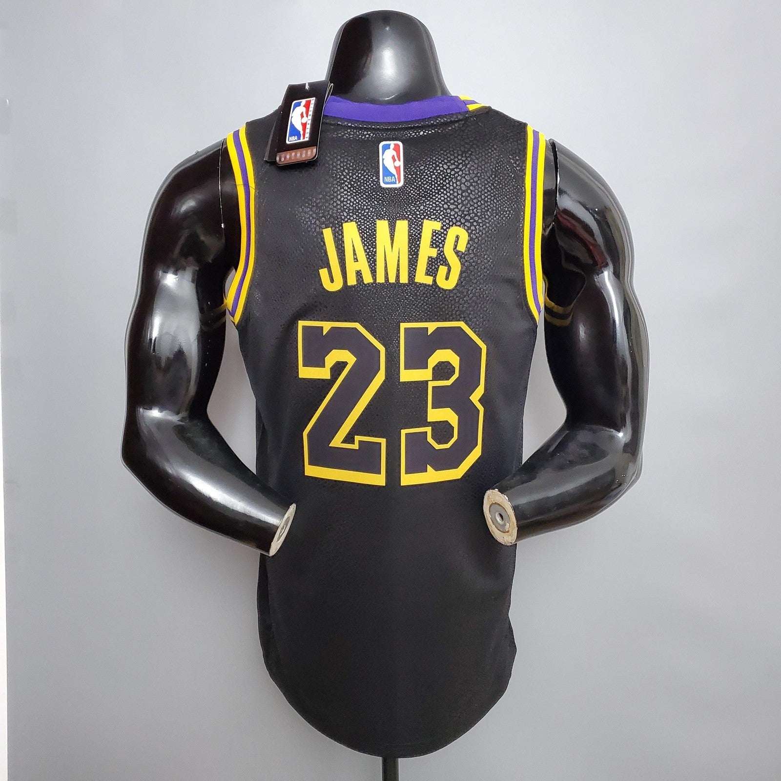 James #23 Los Angeles Lakers Black Nba Jersey Nike Connect Recognition
