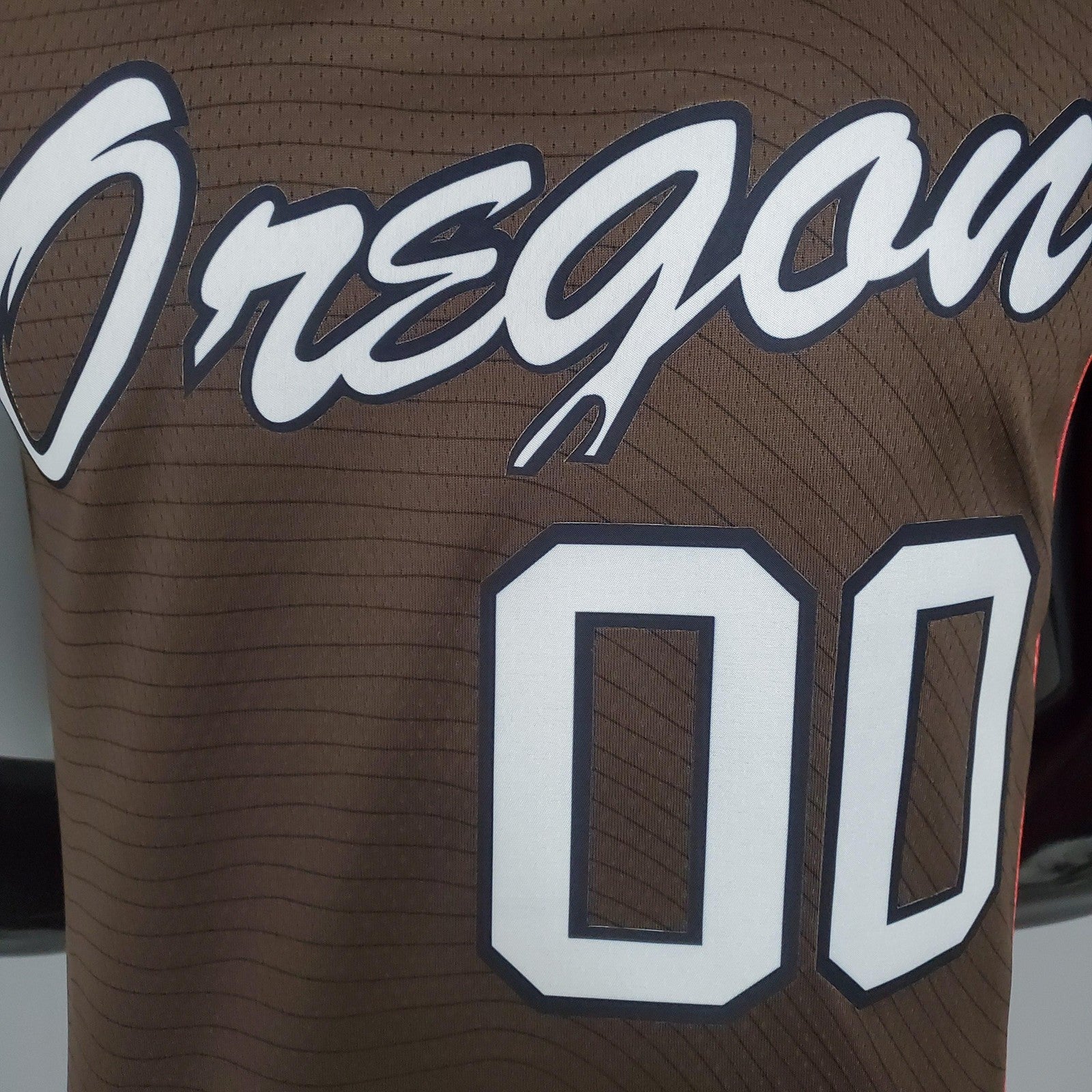 2021 Anthony#00 Trail Blazers City Edition Brown Nba Jersey