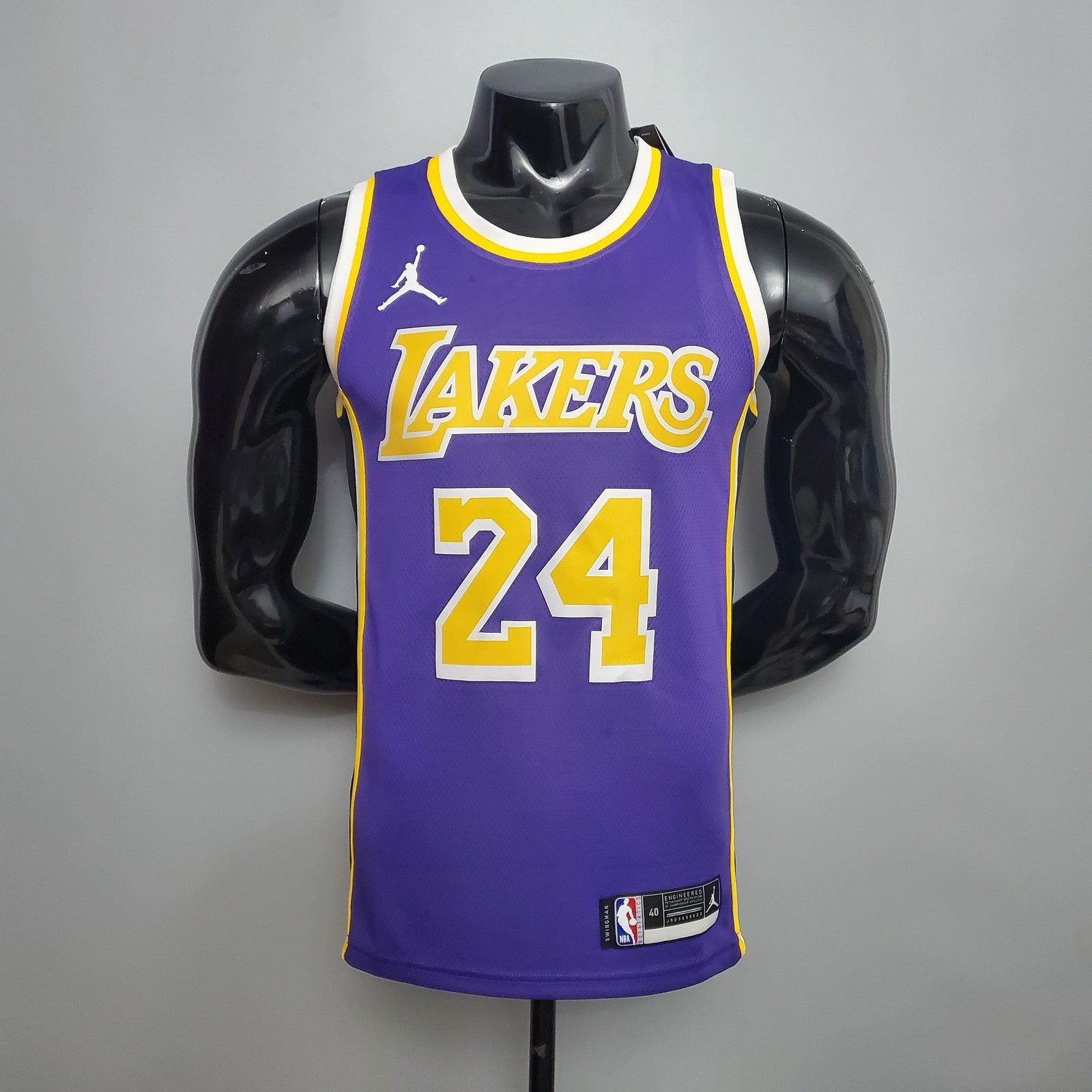 New Los Angeles Lakers Jordan Bryant #24 Theme Purple Round Neck