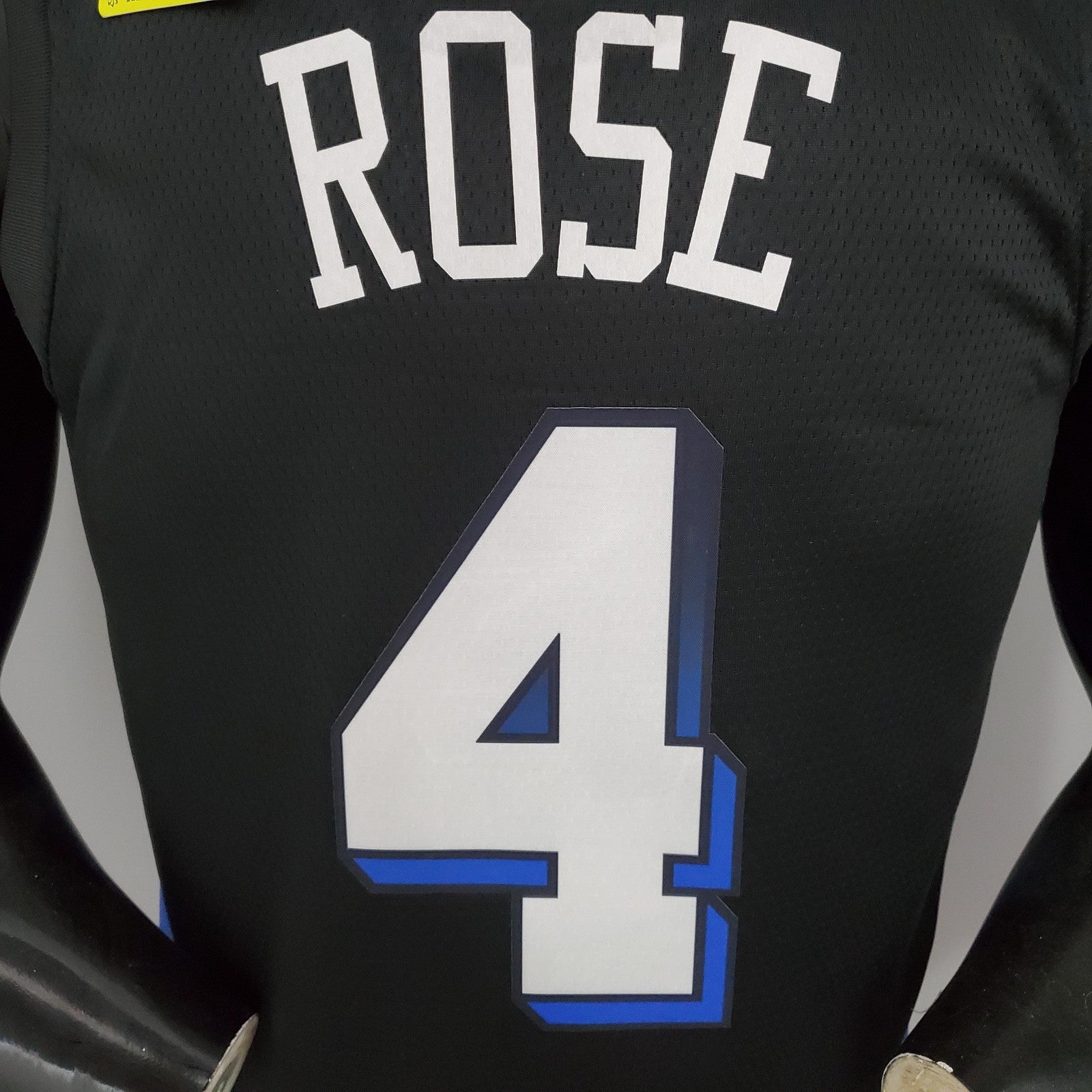 Rose#4 Knicks City Edition Black Nba Jersey
