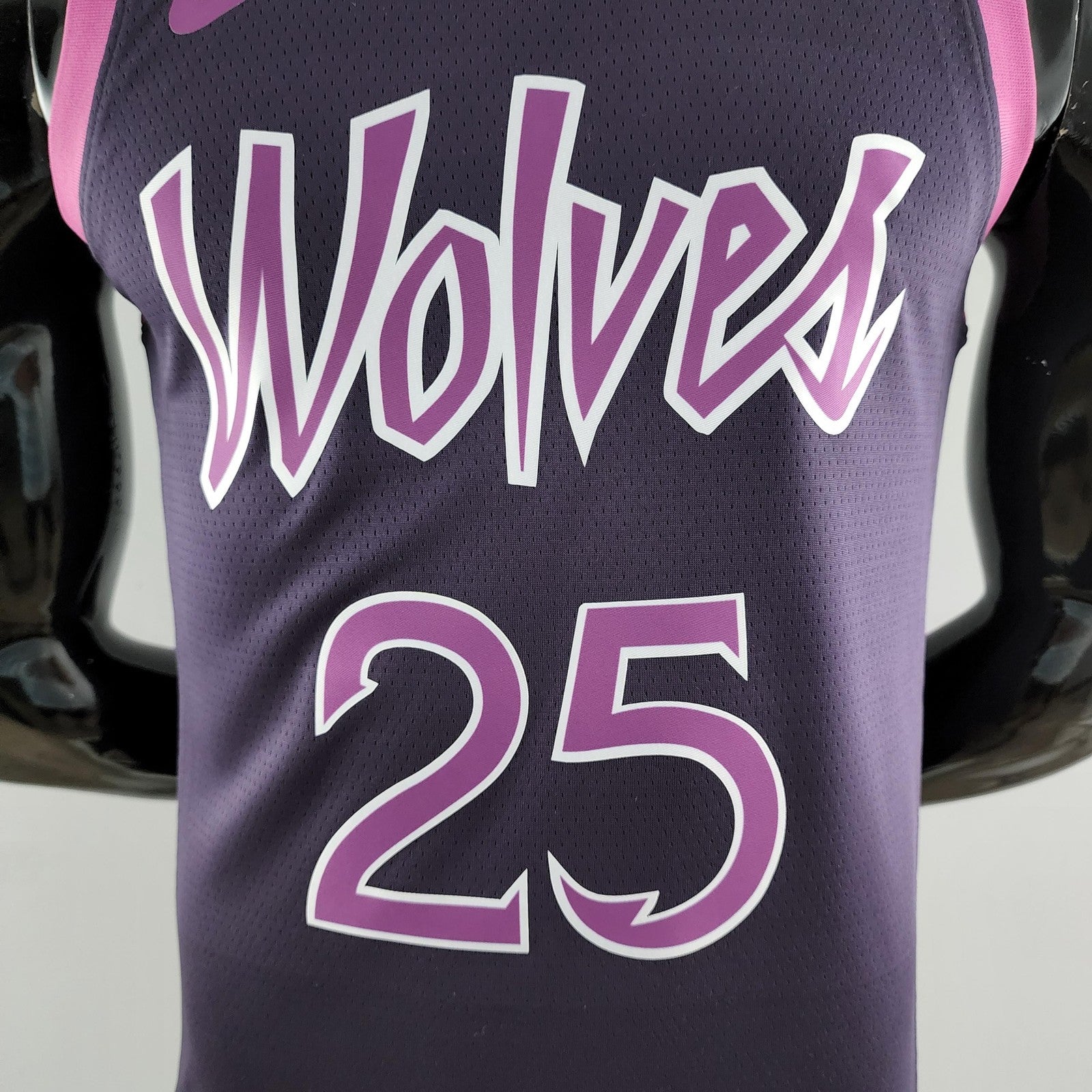 Minnesota Timberwolves Rose#25 Black and Purple Nba Jersey