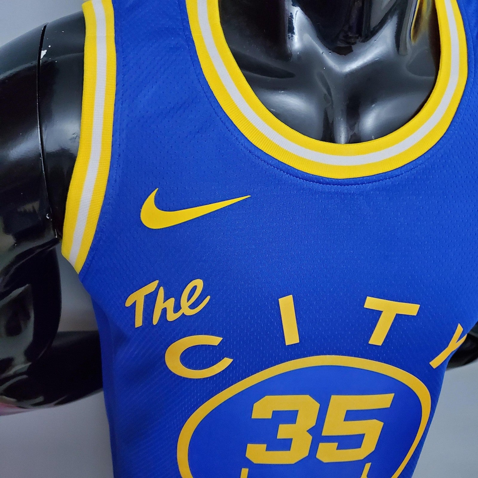 Tram Version Durant#35 Golden State Warriors Blue Nba Jersey
