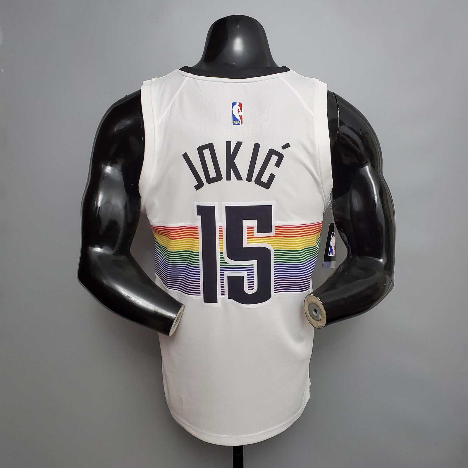 Jdkic#15 Nuggets City Edition White Jersey Nike Connect Recognition