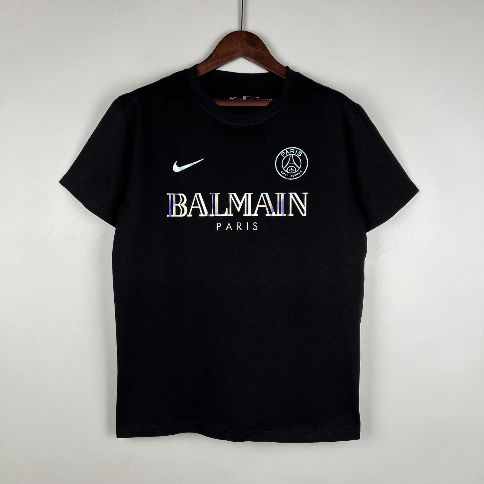 23 24 Psg Cotton T Shirt Black