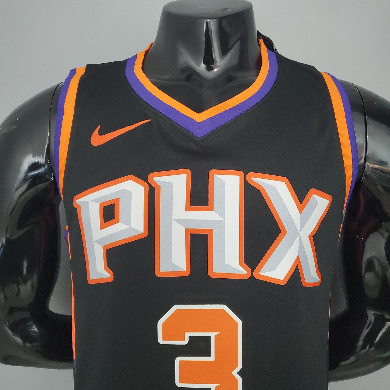 2021 Paul#3 Suns Black Nba Jersey