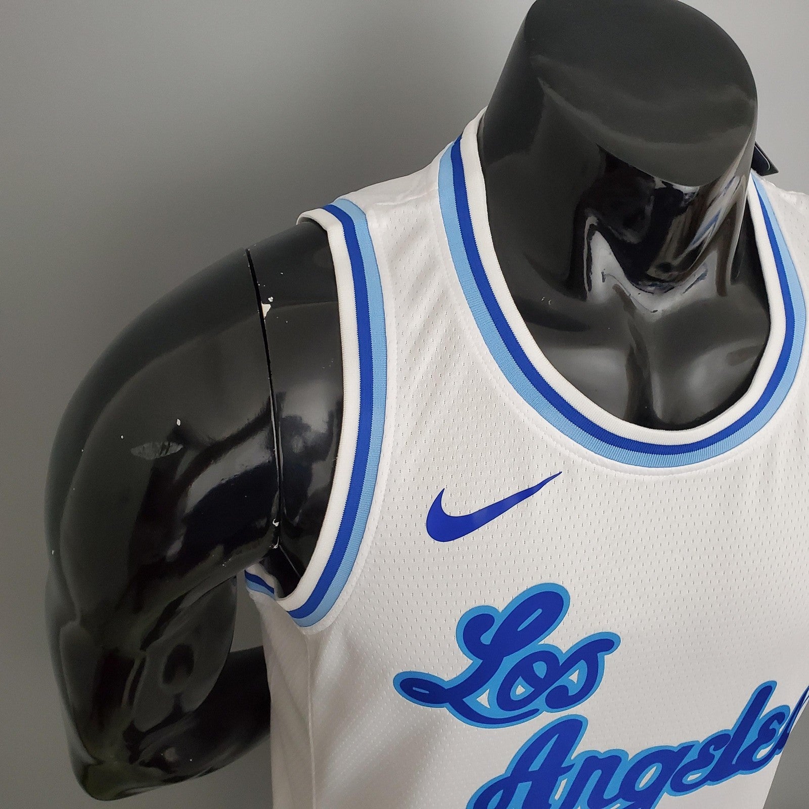 Los Angeles Lakers Anthony#7 Latin Night (high Head) White Nba Jersey