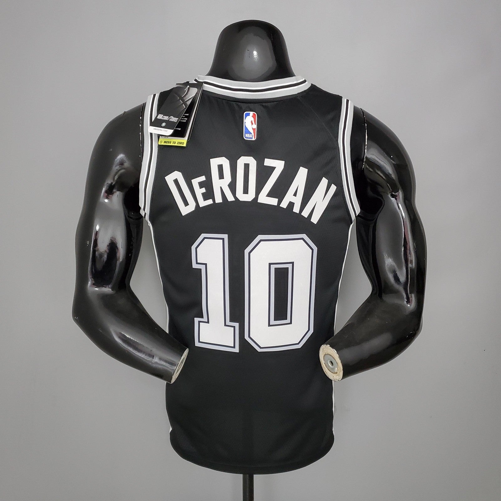 Derozan#10 Spurs Spurs Black Nba Jersey