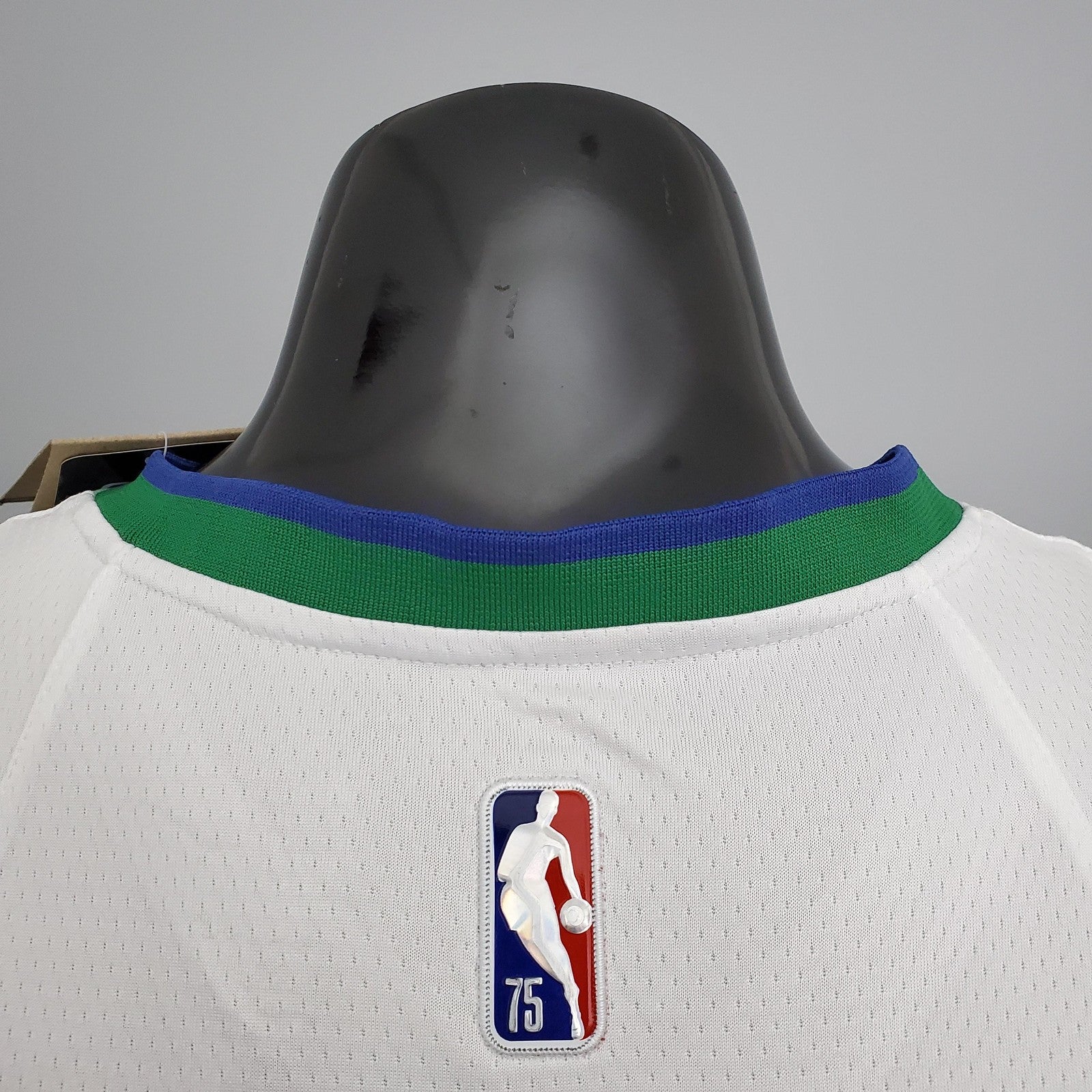 2022 Dallas Mavericks Doncic#77 Lone Ranger City Edition White and Green Nba Jersey