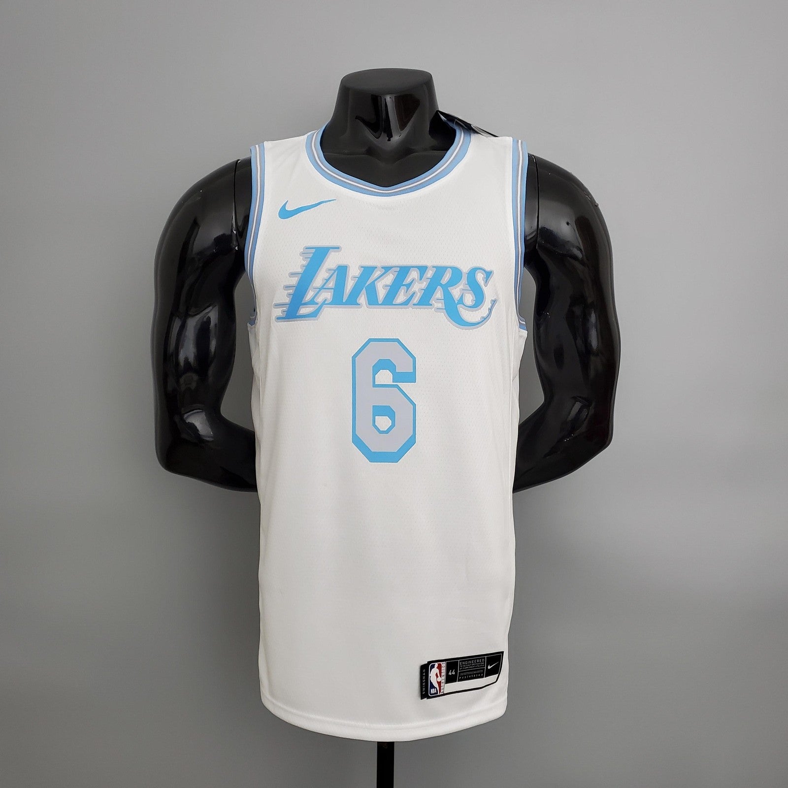 2021 James#6 Lakers Retro White Nba Jersey