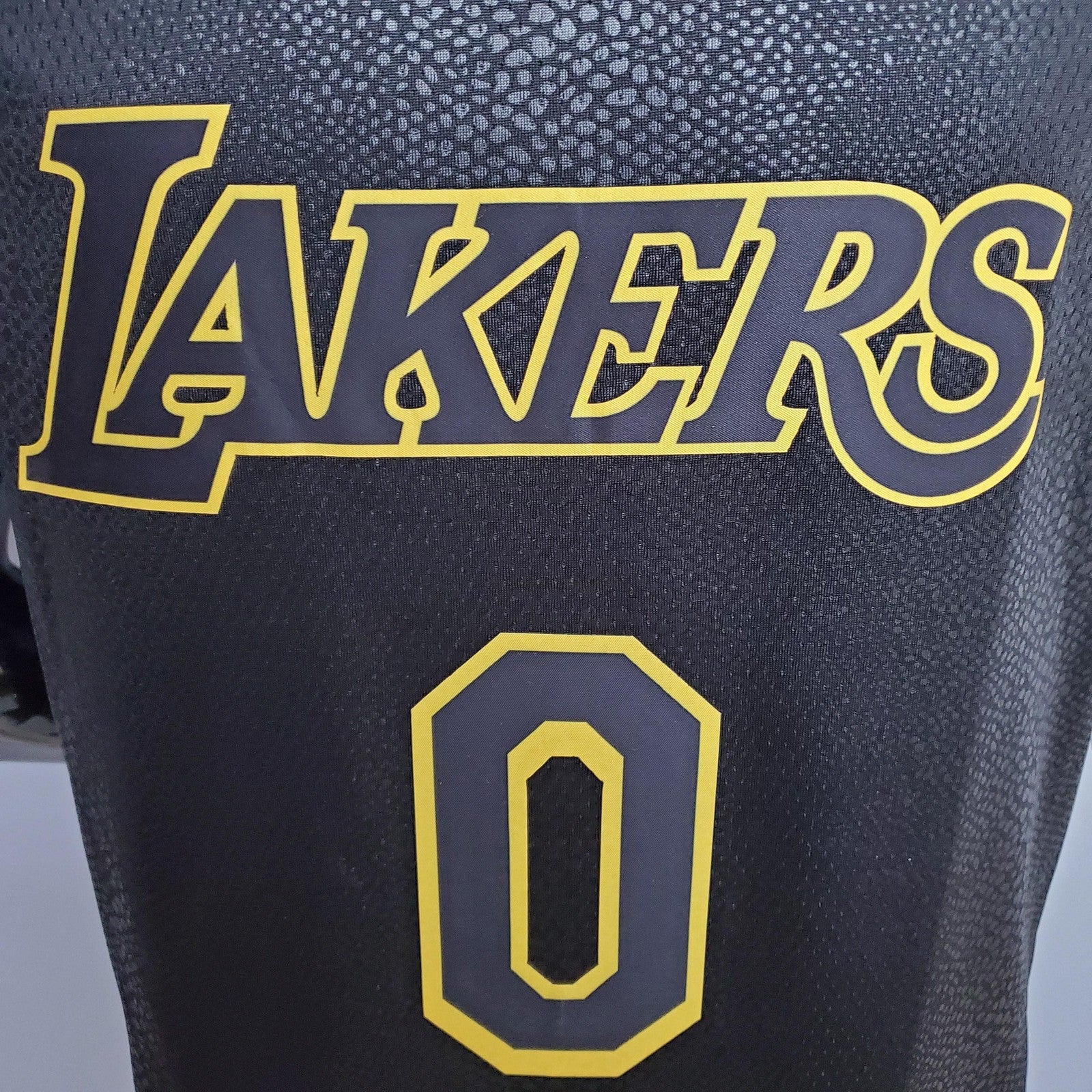 Kuzma #0 Los Angeles Lakers Black Nba Jersey Nike Connect Recognition