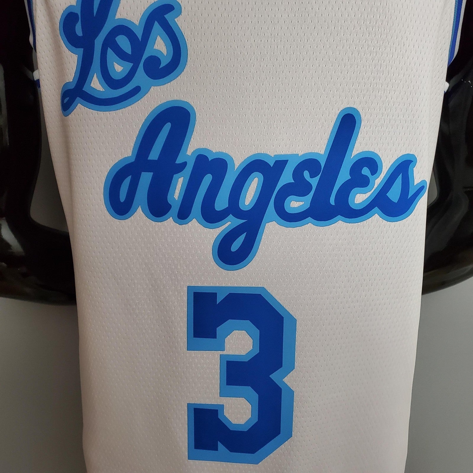 Retro Night Davis #3 Los Angeles Lakers White Nba Jersey Nike Connect Recognition
