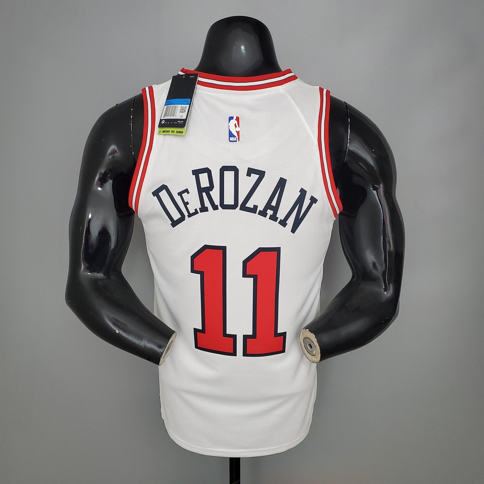 Derozan#11 Chicago Bulls White Nba Jersey