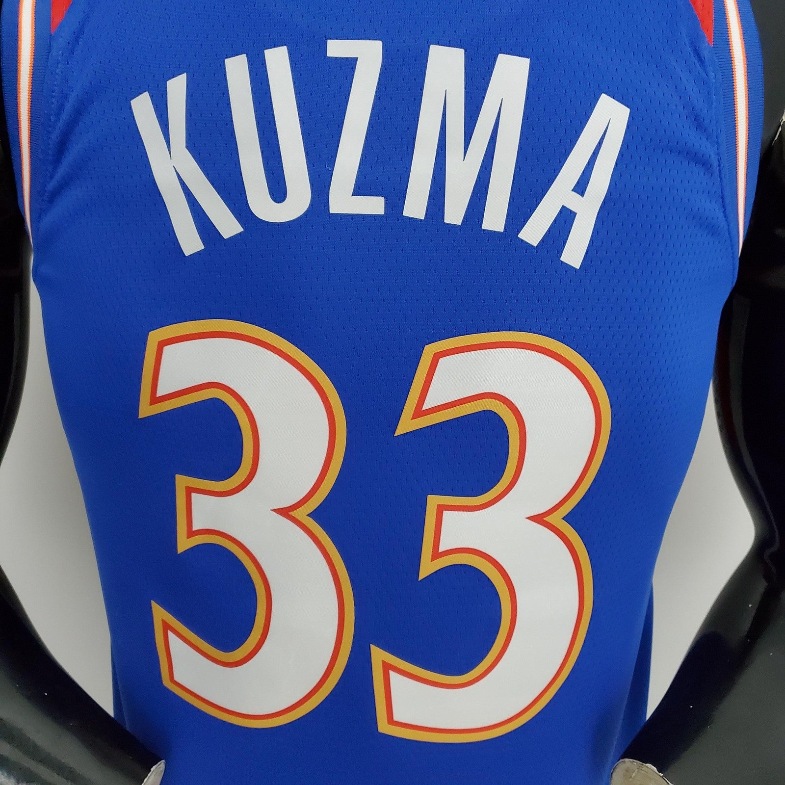 2022 Washington Wizards Kuzma #33 Talent City Edition Blue Red Nba Jersey