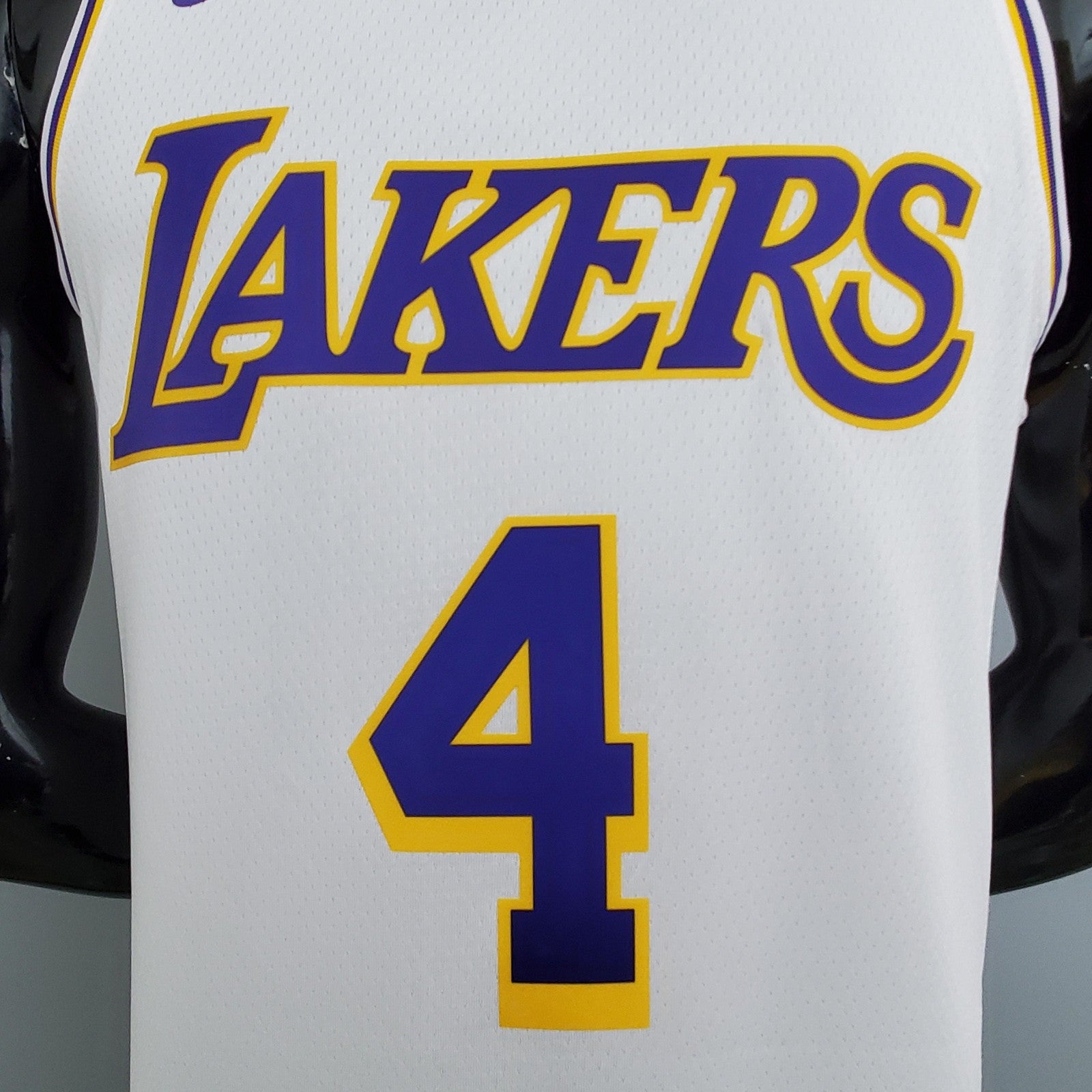Los Angeles Lakers Rondo#4 Crew Neck White Nba Jersey