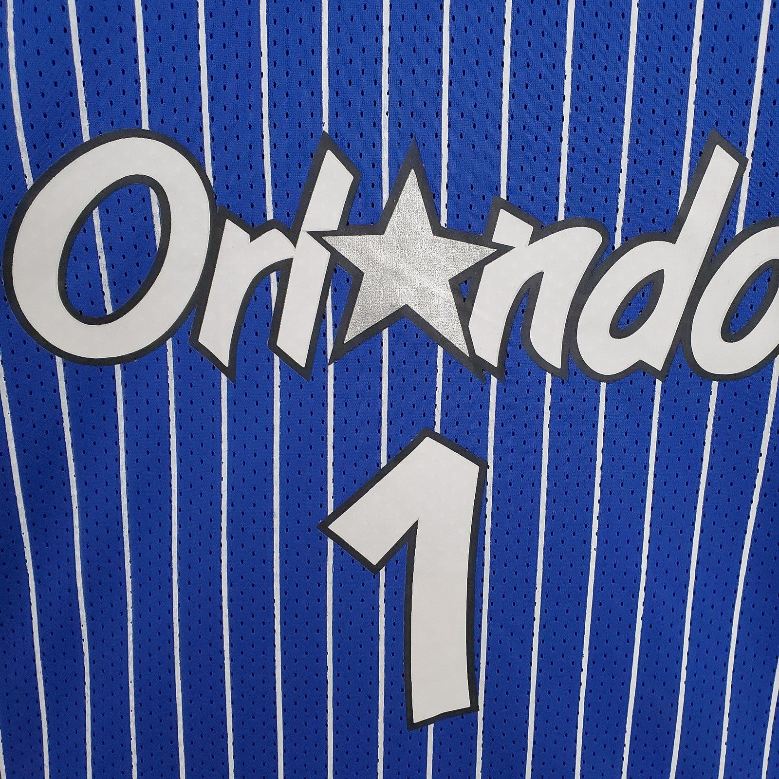 Mitchellness Magic Blue No 1 Penny Hardaway Retro Mesh Short Sleeve