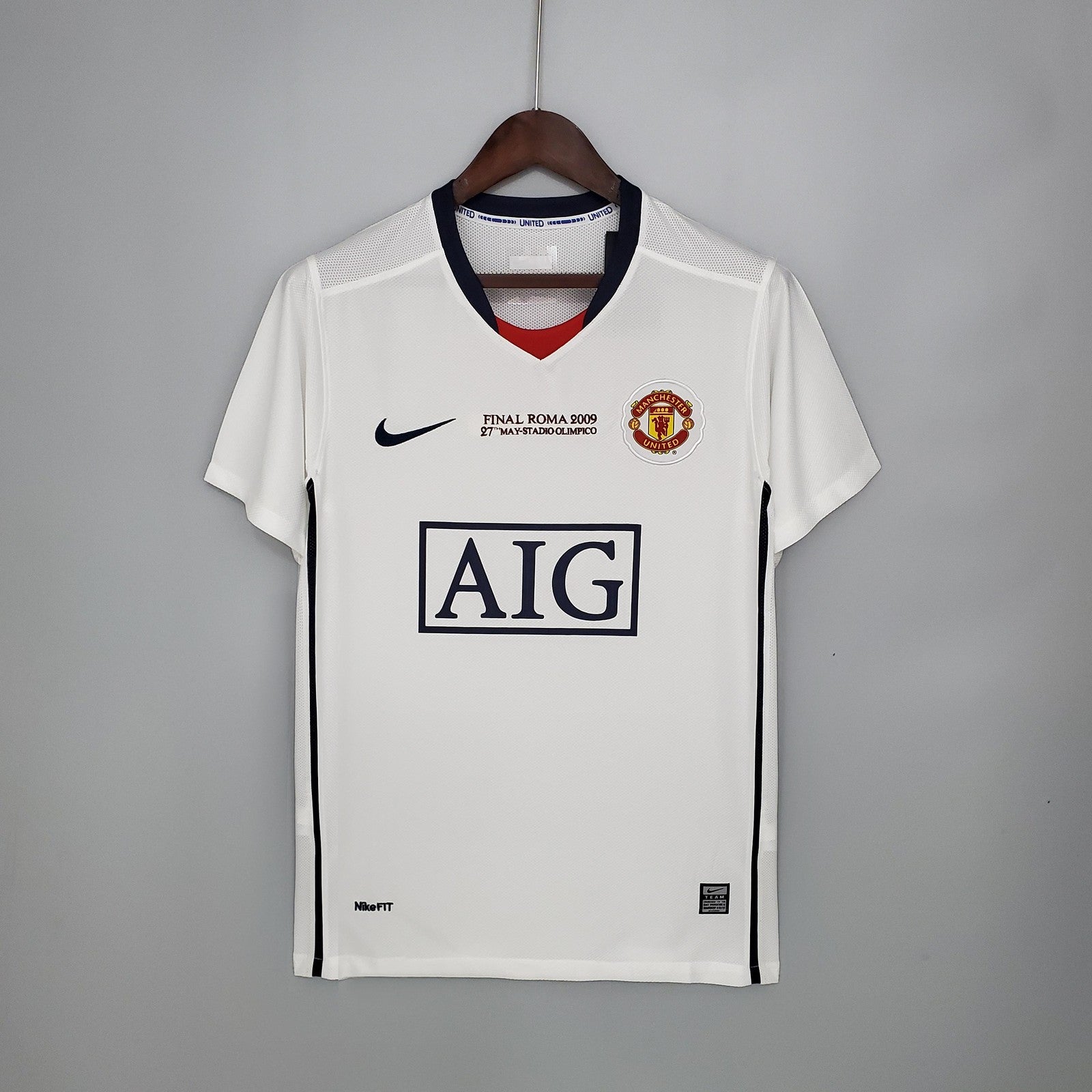 Retro Manchester United Champions League Away White