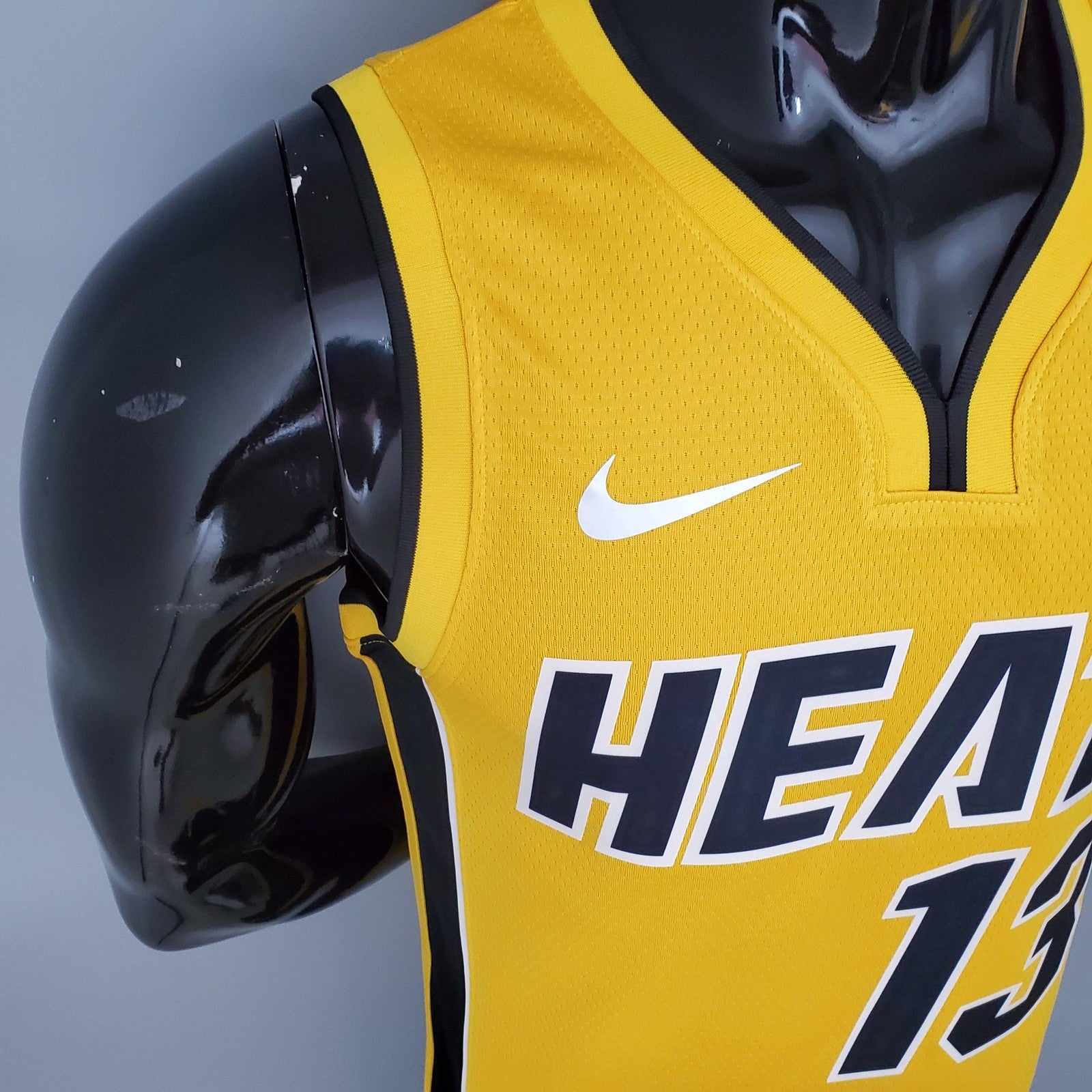 2021 Adebayo#13 Heat Bonus Edition Yellow Nba Jersey